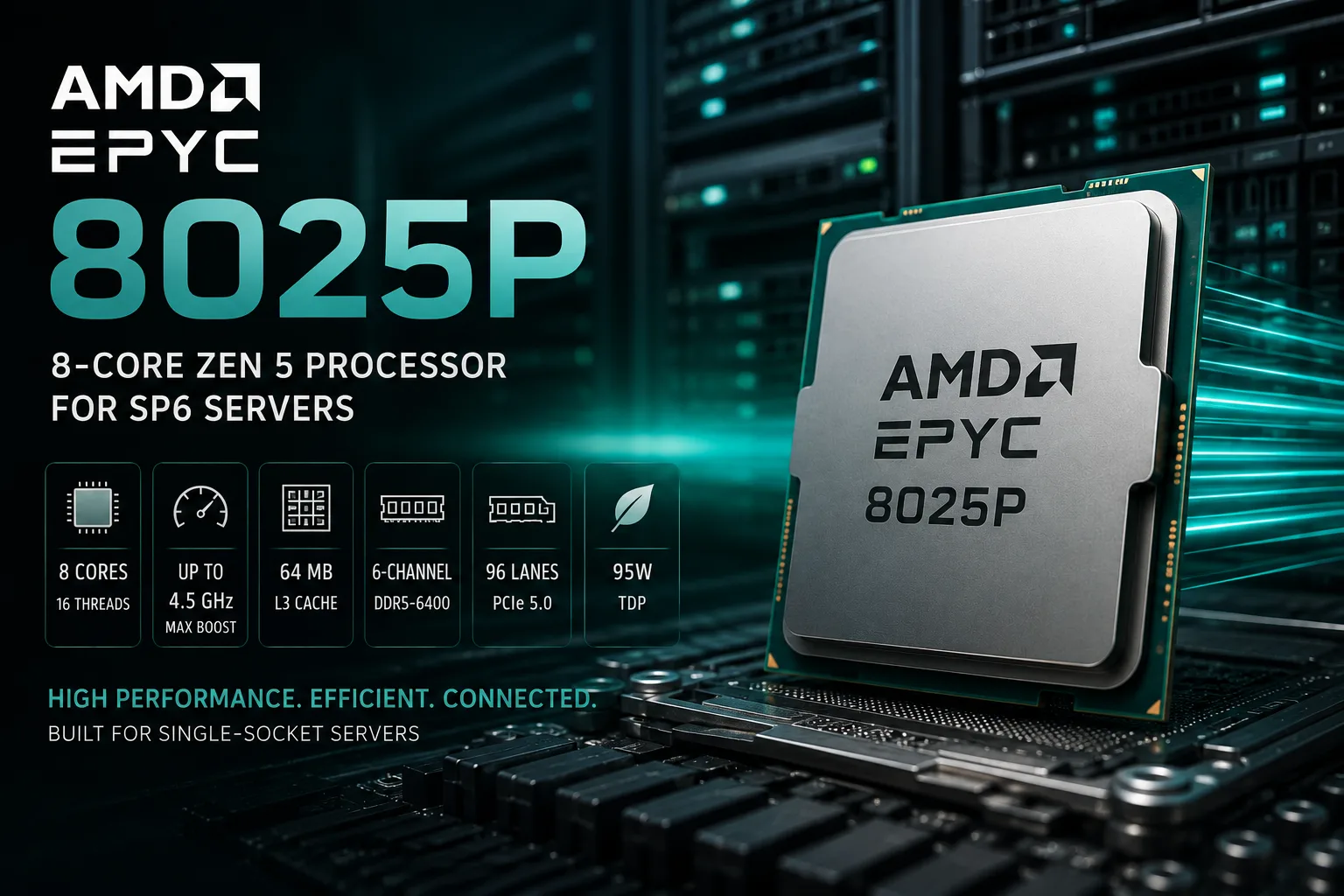 AMD EPYC 8025P processor review