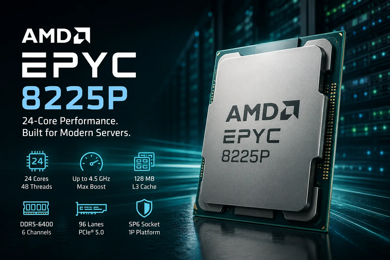 Análisis del procesador AMD EPYC 8225P