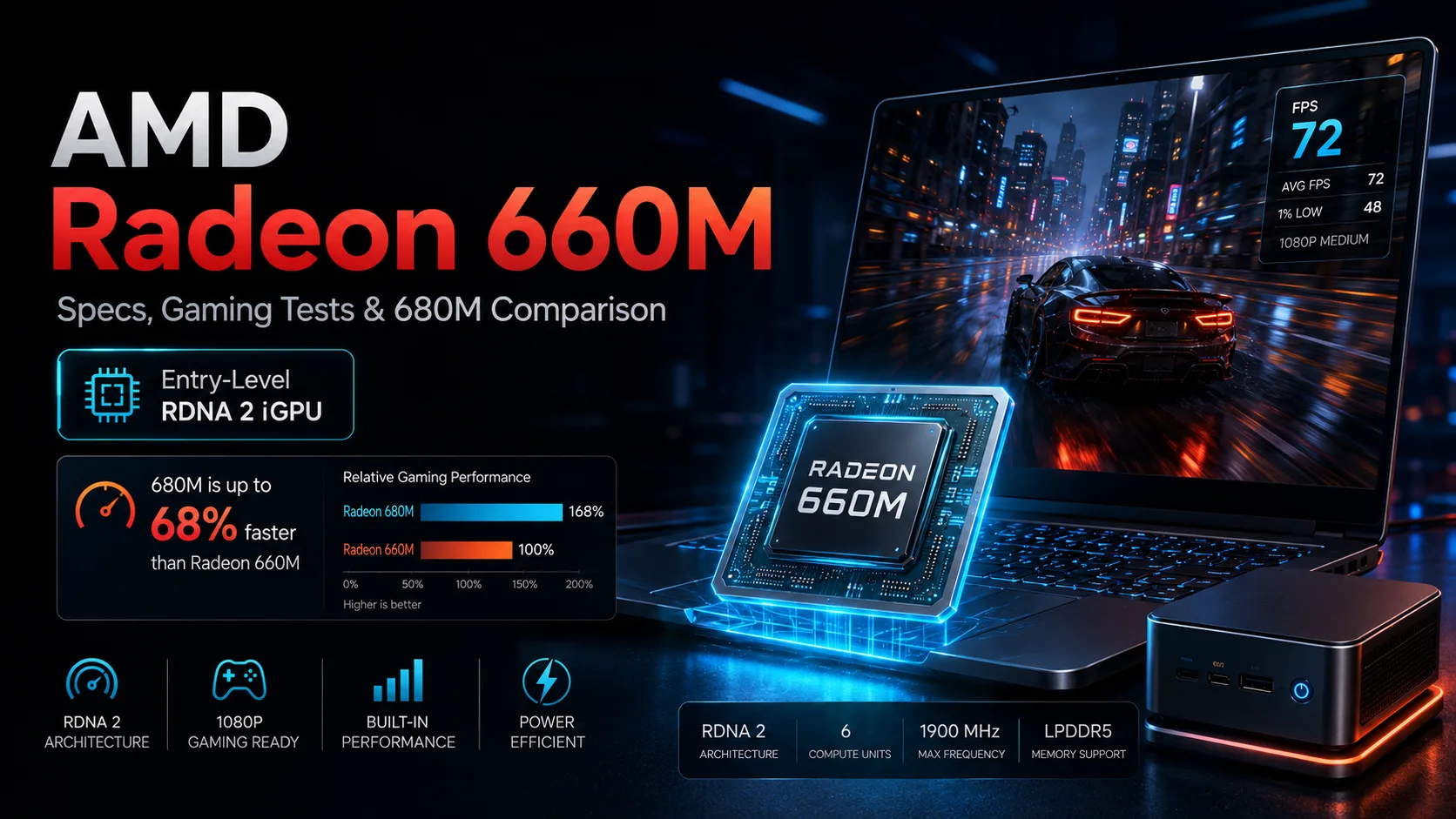 AMD Radeon 660M 그래픽 카드 리뷰