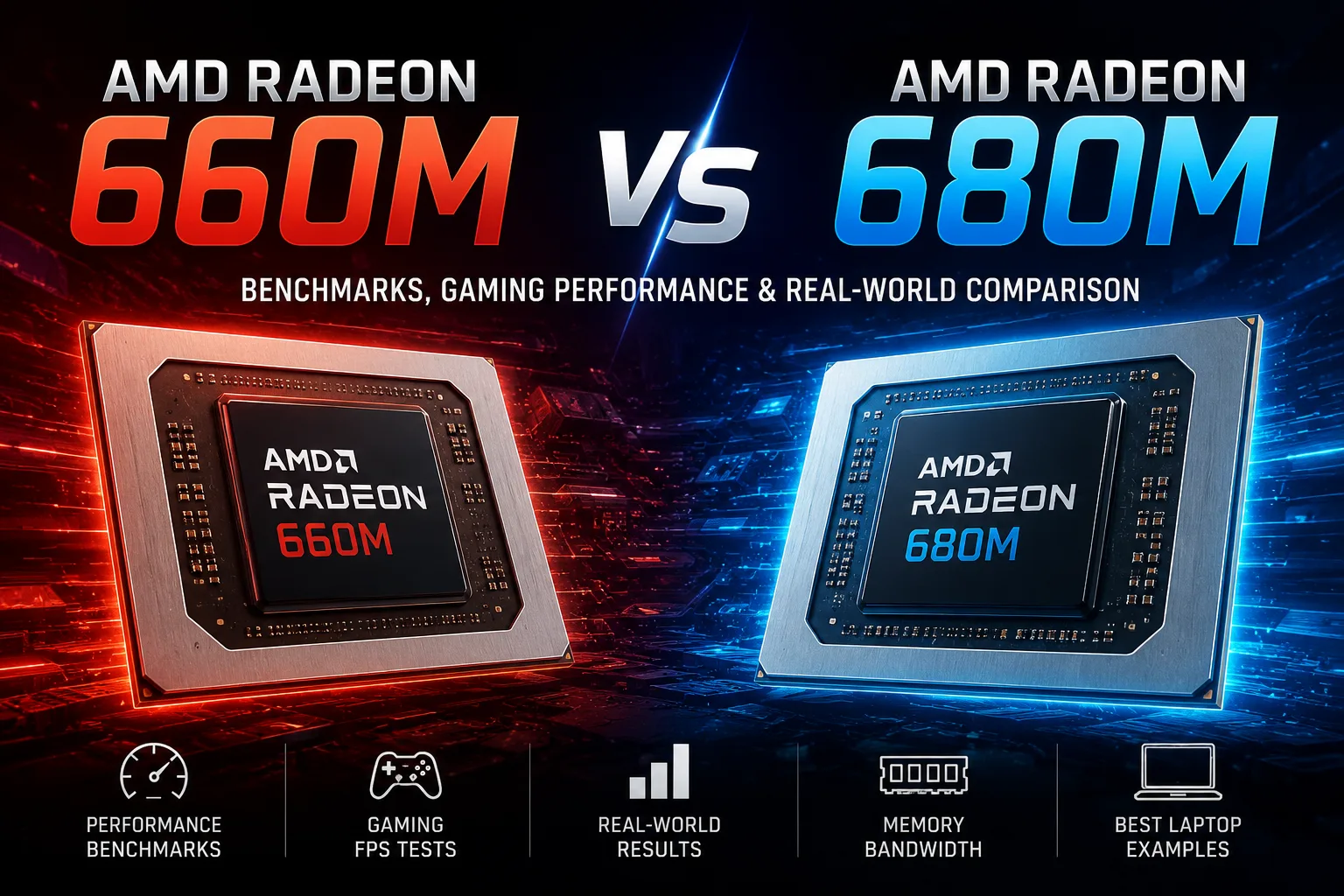 Grafikkartenvergleich AMD Radeon 660M vs AMD Radeon 680M