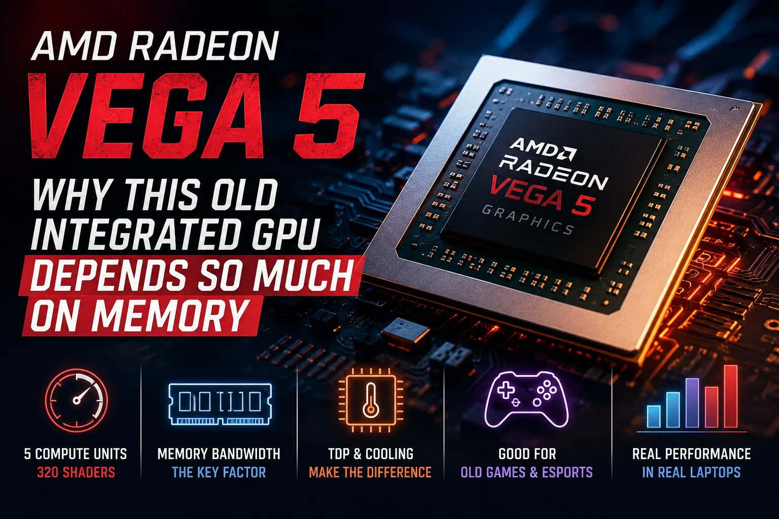 Análisis de la tarjeta gráfica AMD Radeon Vega 5