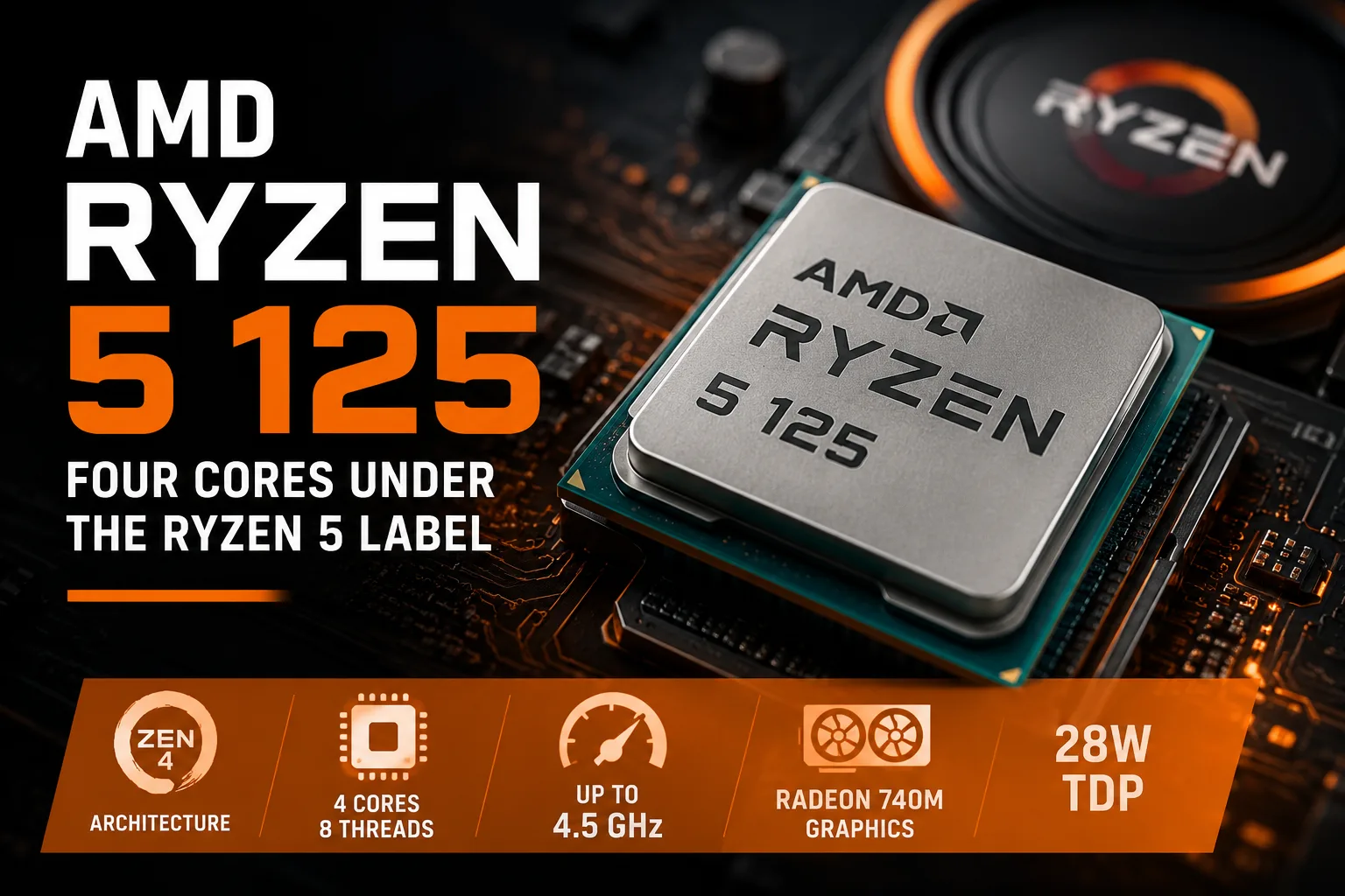 Обзор процессора AMD Ryzen 5 125