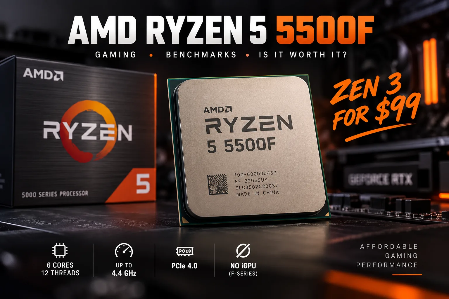 AMD Ryzen 5 5500F プロセッサーのレビュー