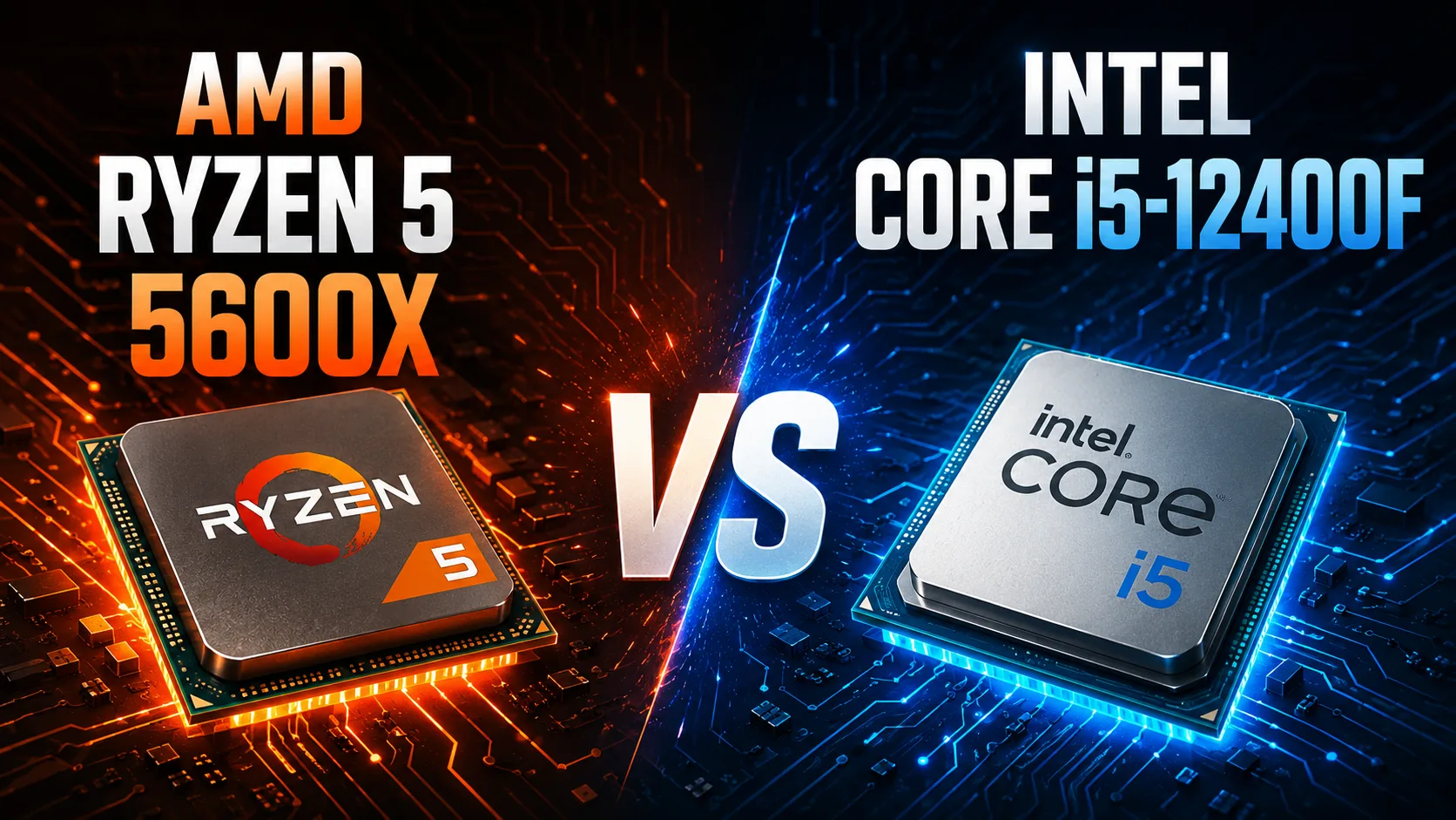 Сравнение процессоров AMD Ryzen 5 5600X vs Intel Core i5-12400F