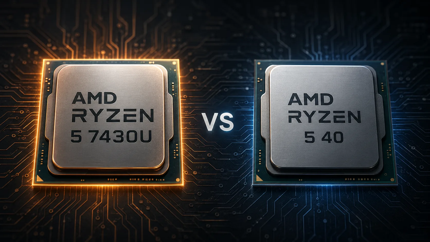 AMD Ryzen 5 7430U vs AMD Ryzen 5 40 processor comparison