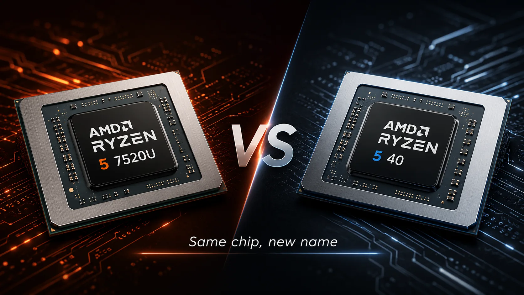 Comparação de processadores AMD Ryzen 5 7520U vs AMD Ryzen 5 40