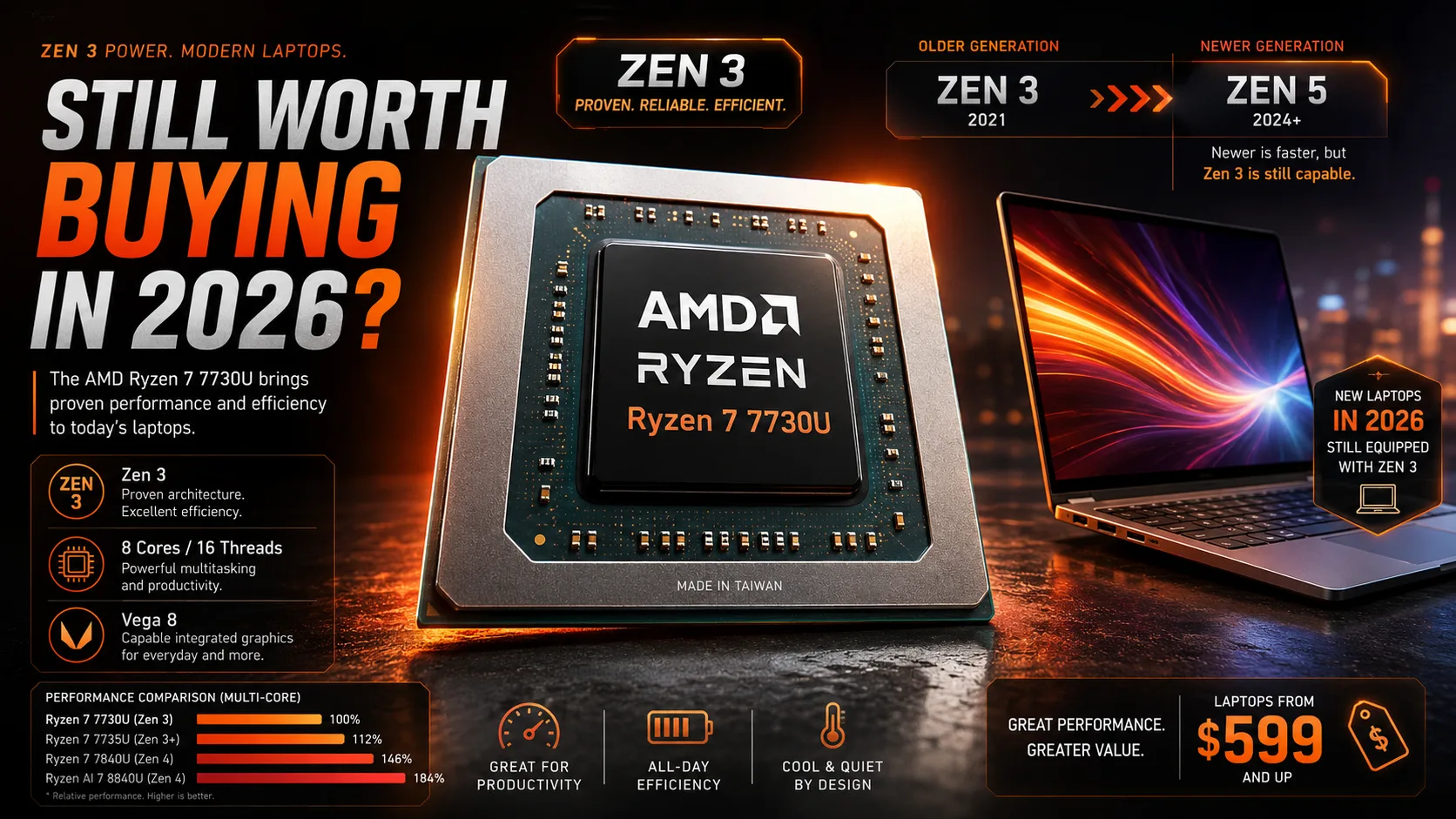 Обзор процессора AMD Ryzen 7 7730U