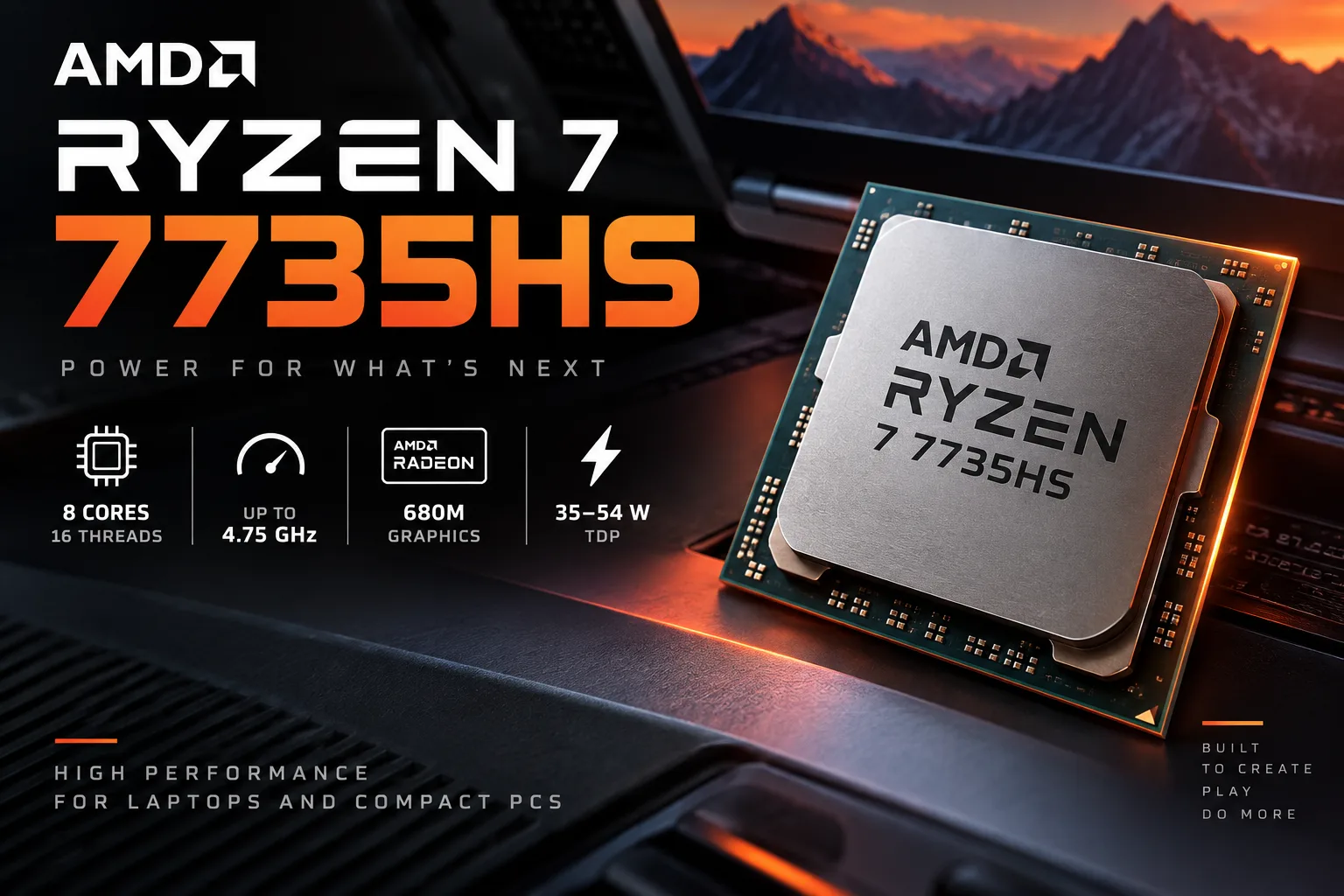 Test du processeur AMD Ryzen 7 7735HS