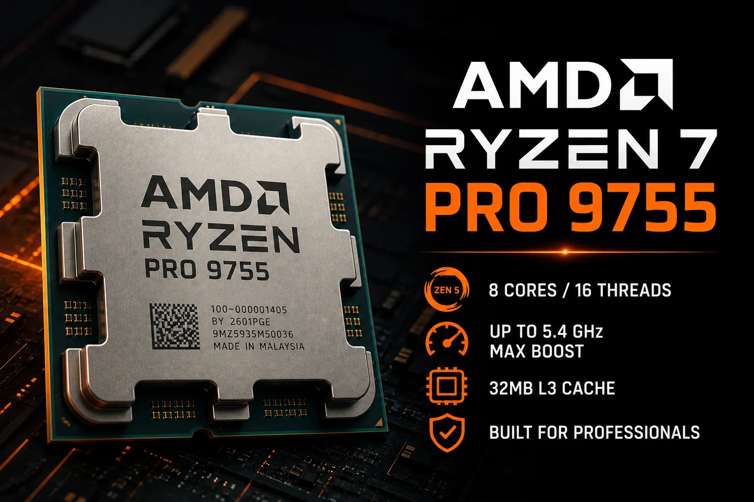Análisis del procesador AMD Ryzen 7 PRO 9755