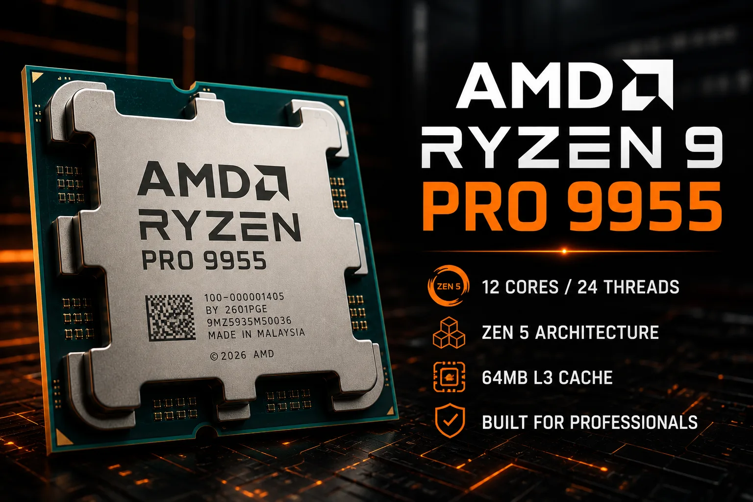 Análisis del procesador AMD Ryzen 9 PRO 9955