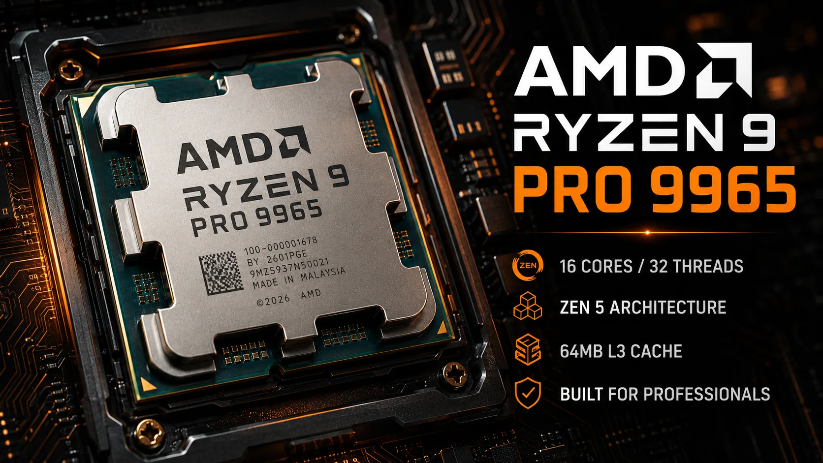 Análisis del procesador AMD Ryzen 9 PRO 9965
