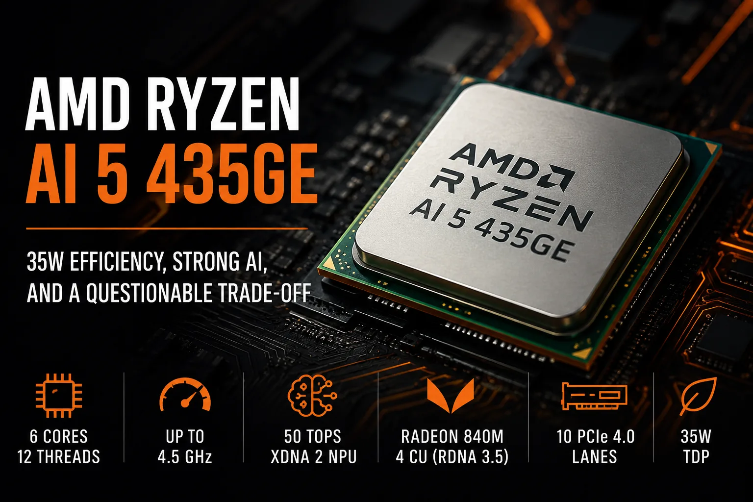 Обзор процессора AMD Ryzen AI 5 435GE