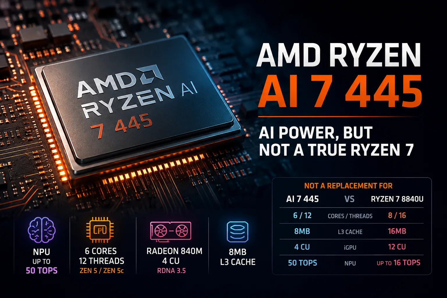 Обзор процессора AMD Ryzen AI 7 445