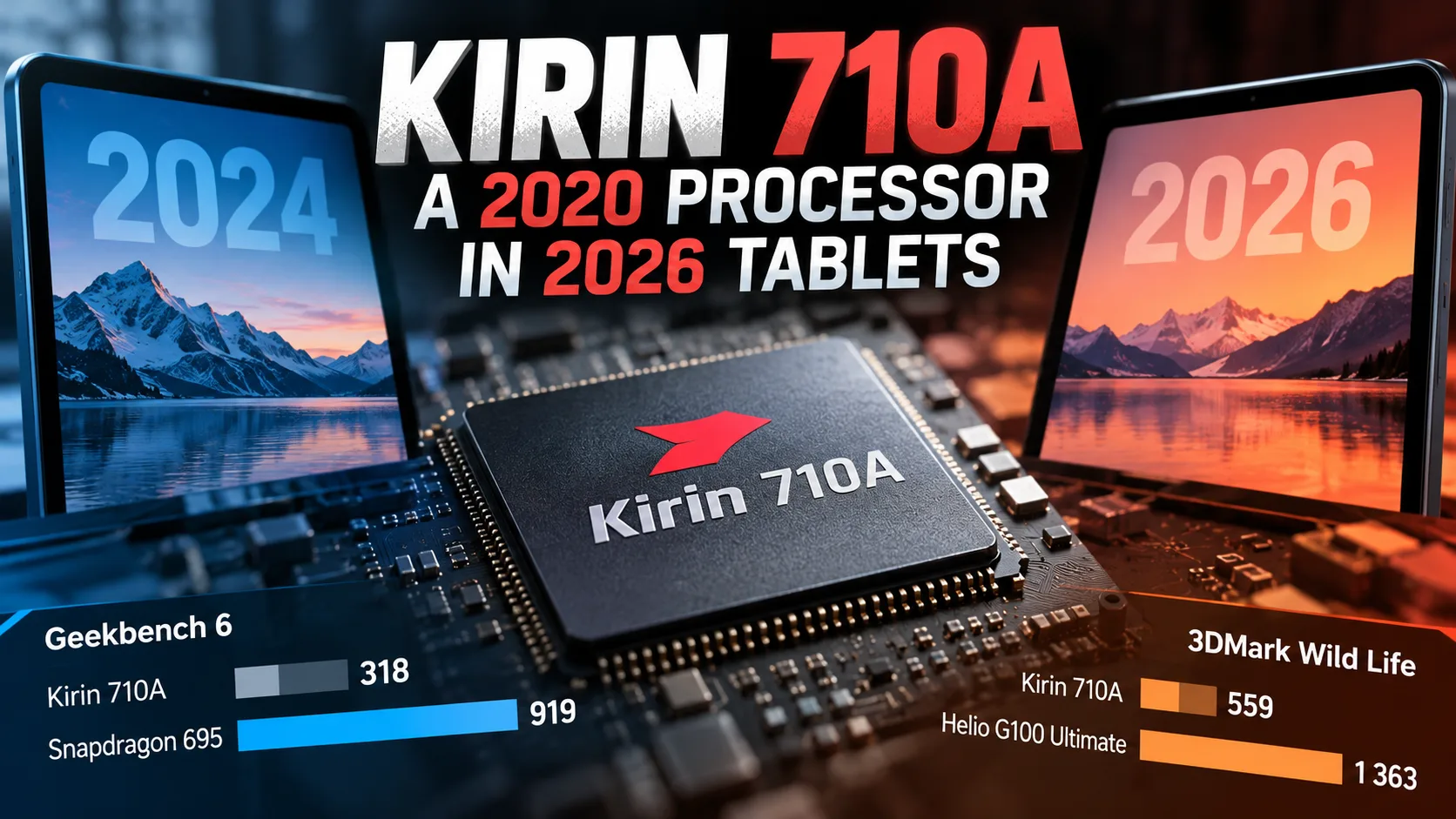 Análise do chipset móvel HiSilicon Kirin 710A