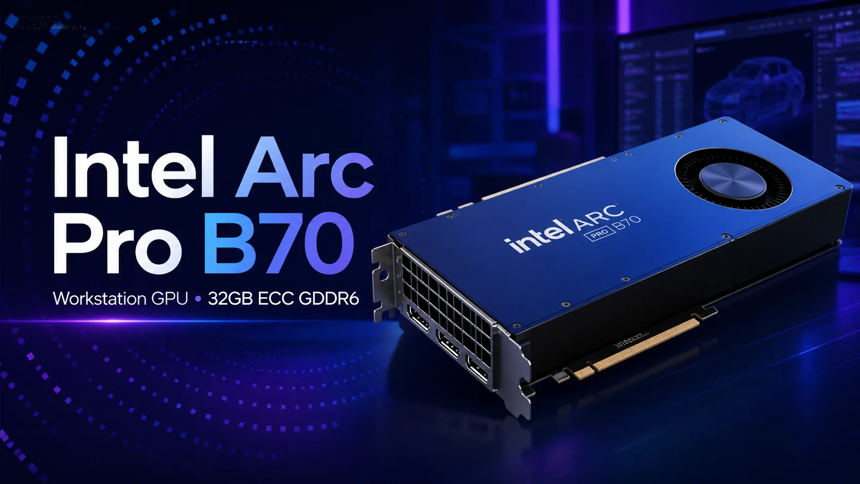 Intel Arc Pro B70 graphics card review
