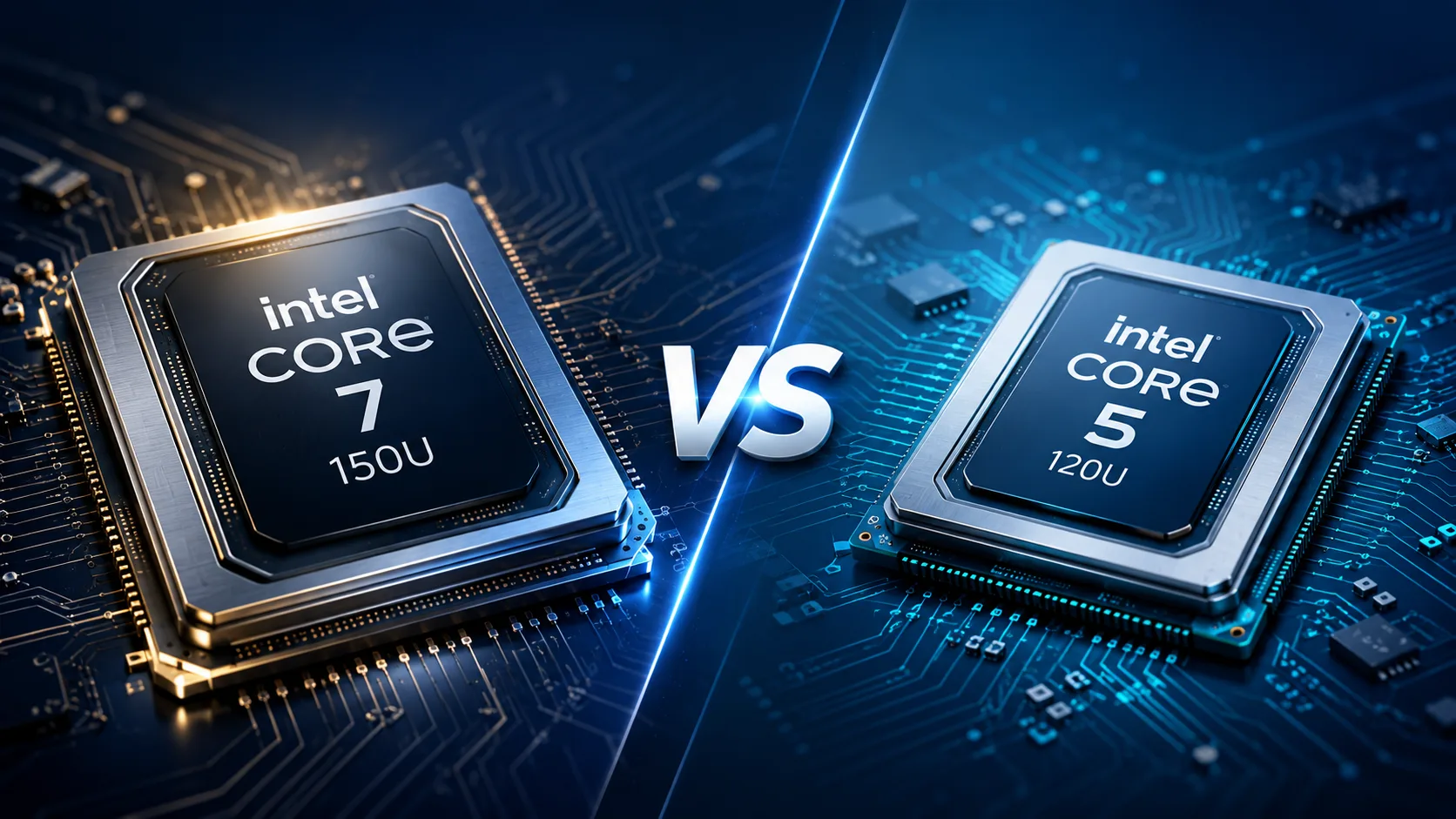 Comparação de processadores Intel Core 7 150U vs Intel Core 5 120U