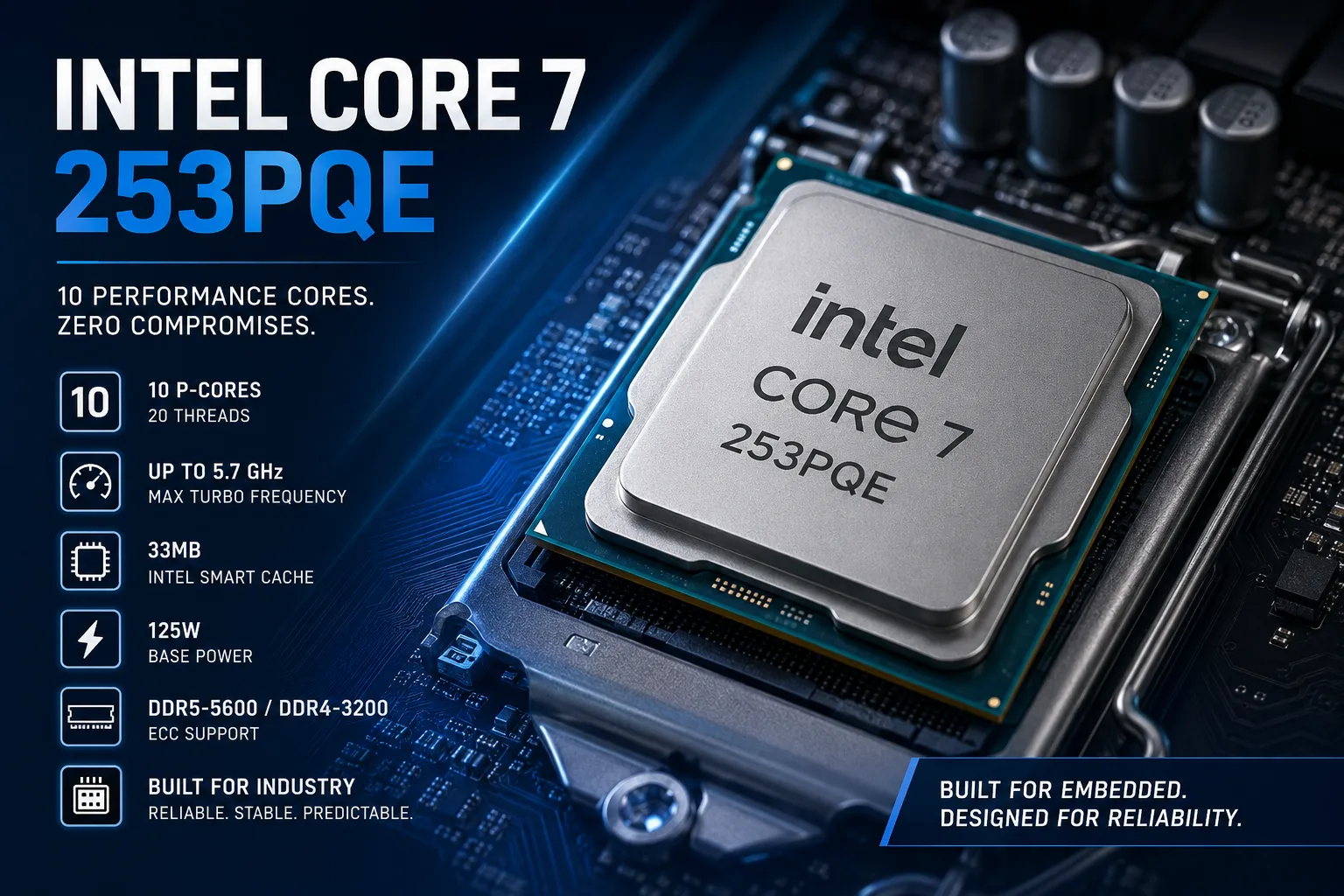 Обзор процессора Intel Core 7 253PQE