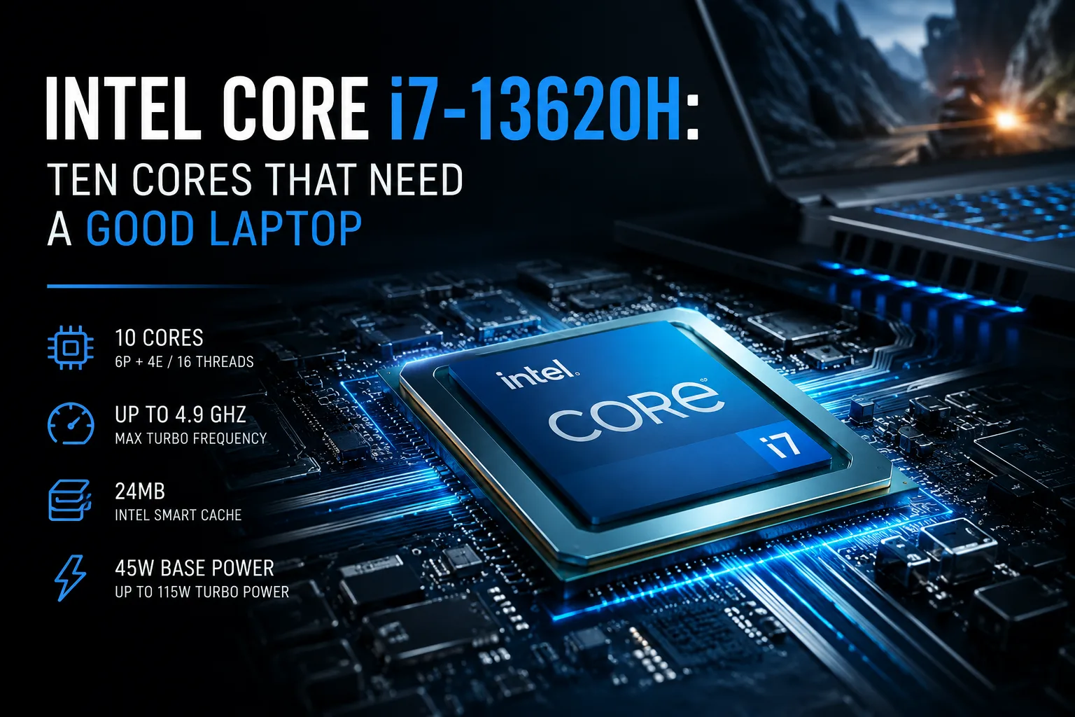Análise do processador Intel Core i7-13620H
