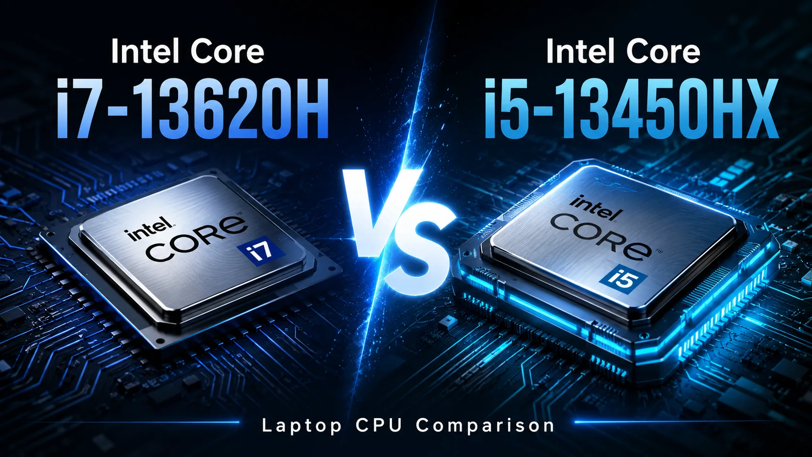 Intel Core i7-13620H vs Intel Core i5-13450HX processor comparison