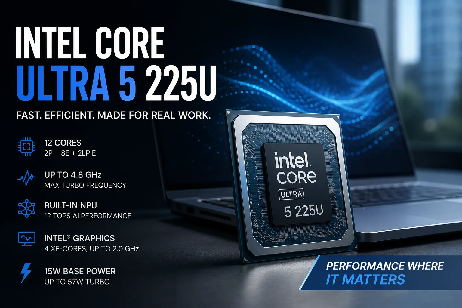 Recensione del processore Intel Core Ultra 5 225U