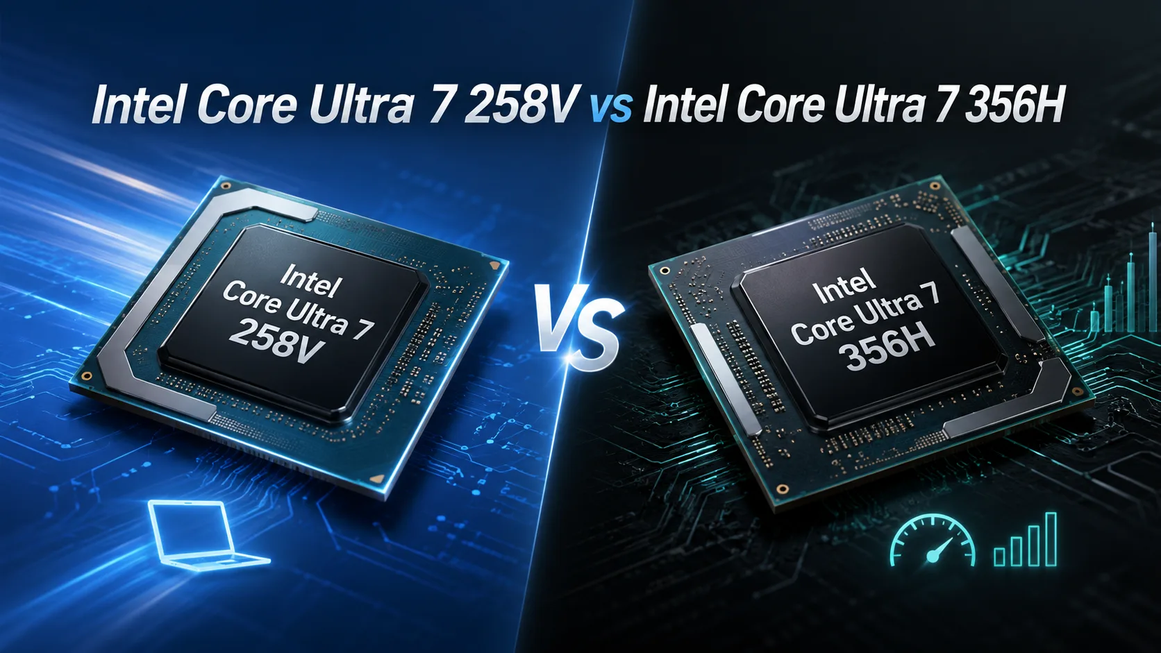 Intel Core Ultra 7 258V vs Intel Core Ultra 7 356H processor comparison