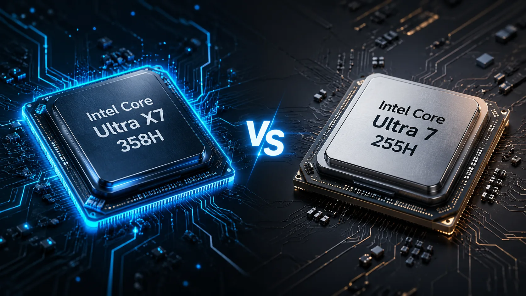 Intel Core Ultra X7 358H vs Intel Core Ultra 7 255H processor comparison