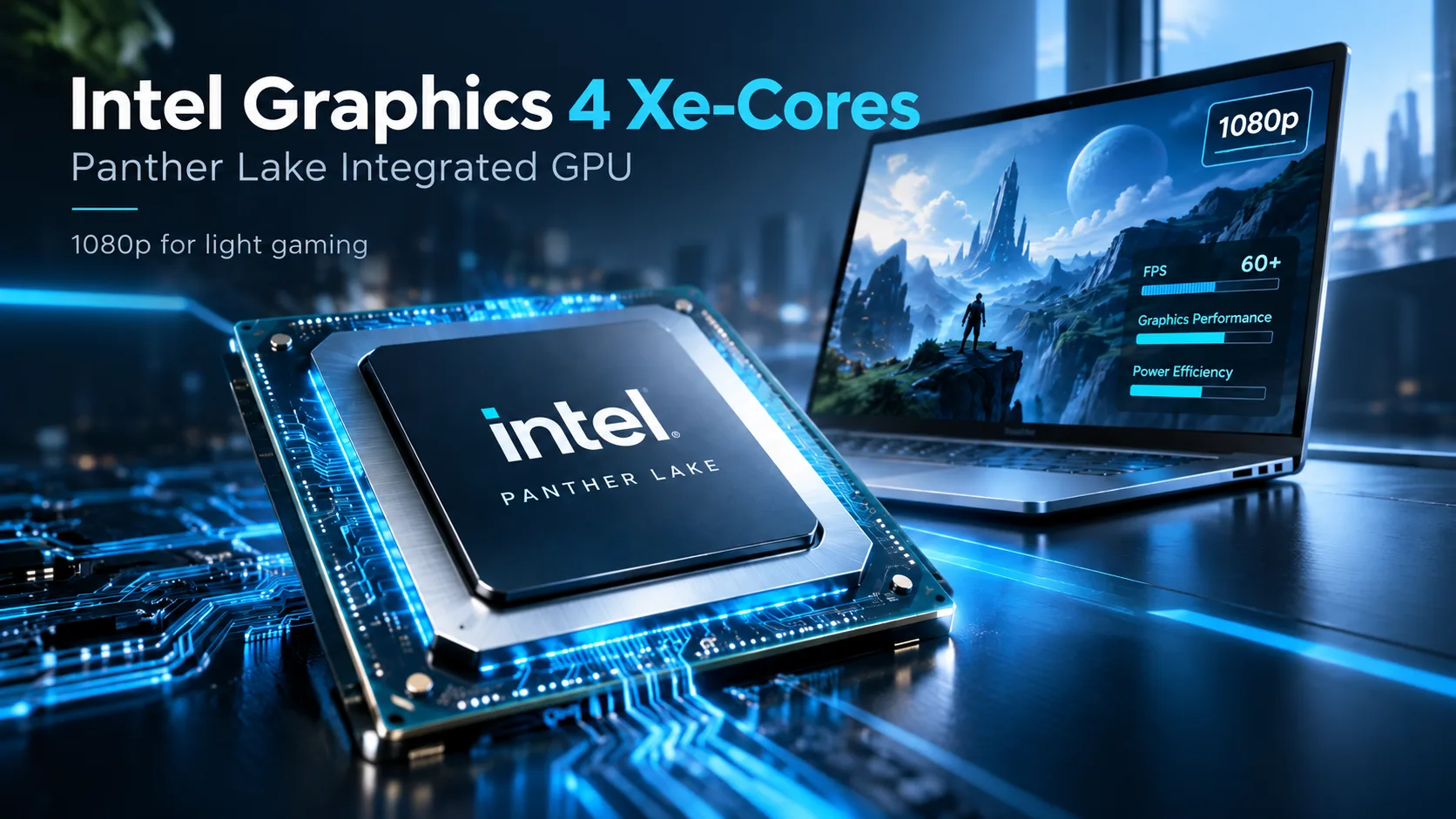 Intel Graphics 4 Xe-Cores (Panther Lake) グラフィックカードのレビュー