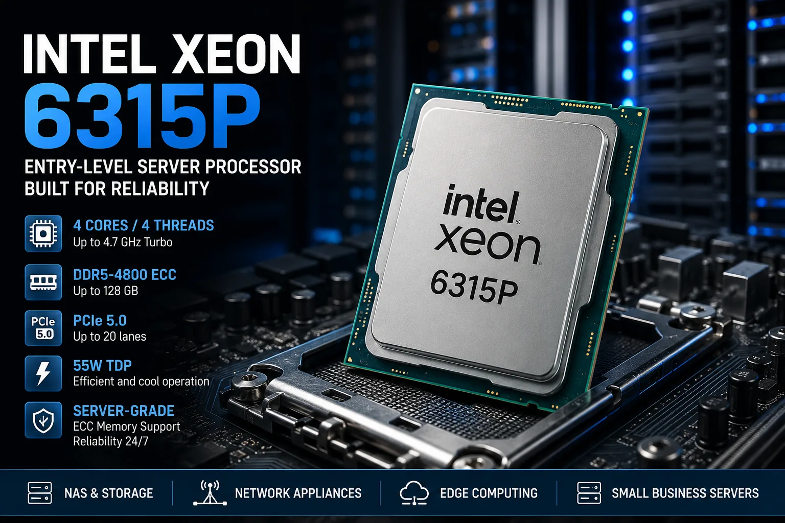 Intel Xeon 6315P processor review