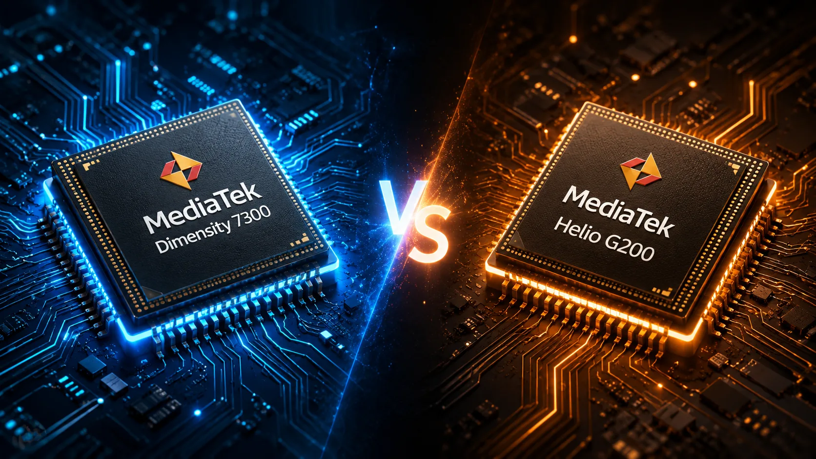 Сравнение мобильных чипсетов MediaTek Dimensity 7300 vs MediaTek Helio G200
