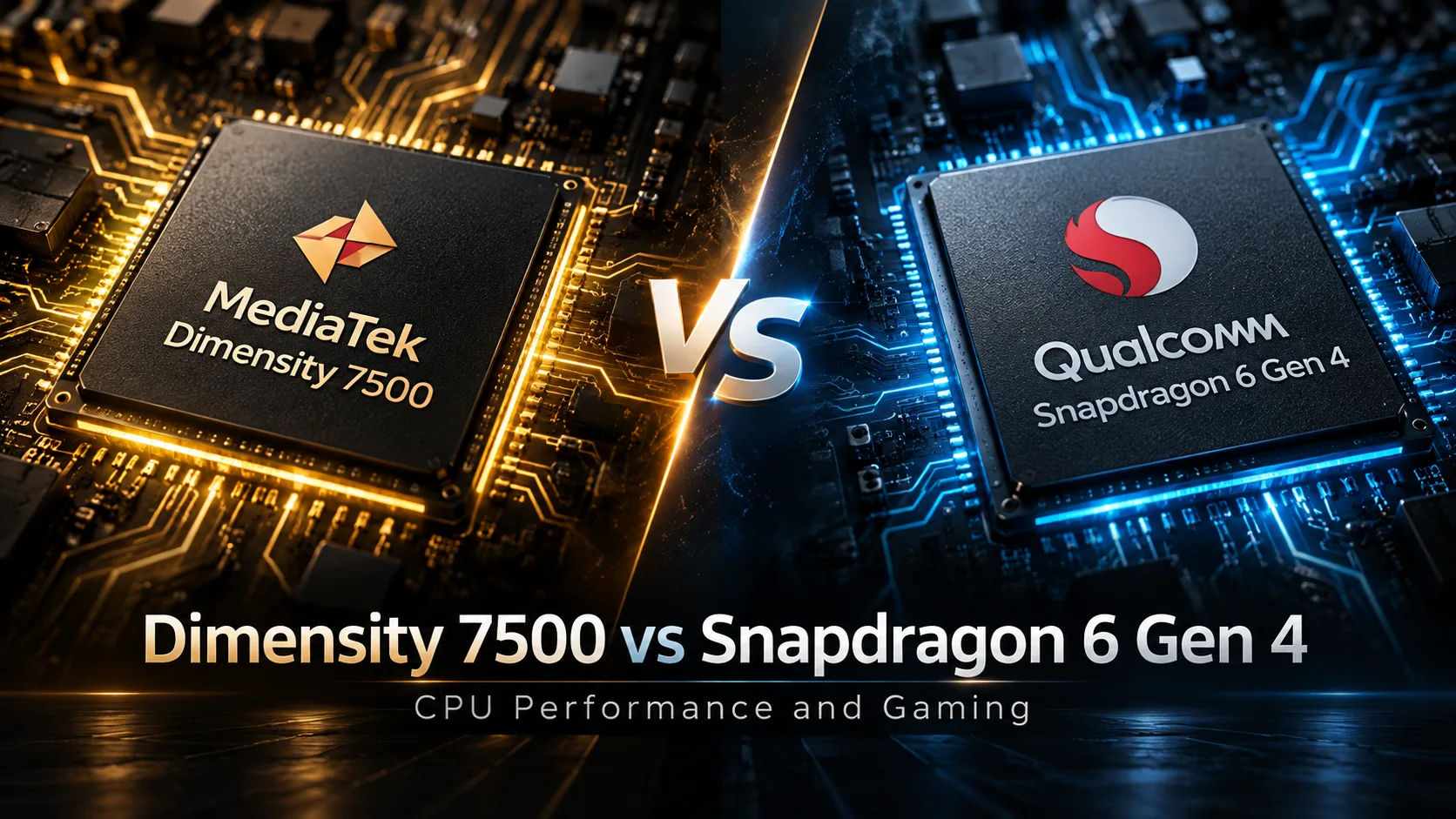 MediaTek Dimensity 7500 vs Qualcomm Snapdragon 6 Gen 4 모바일 칩셋 비교