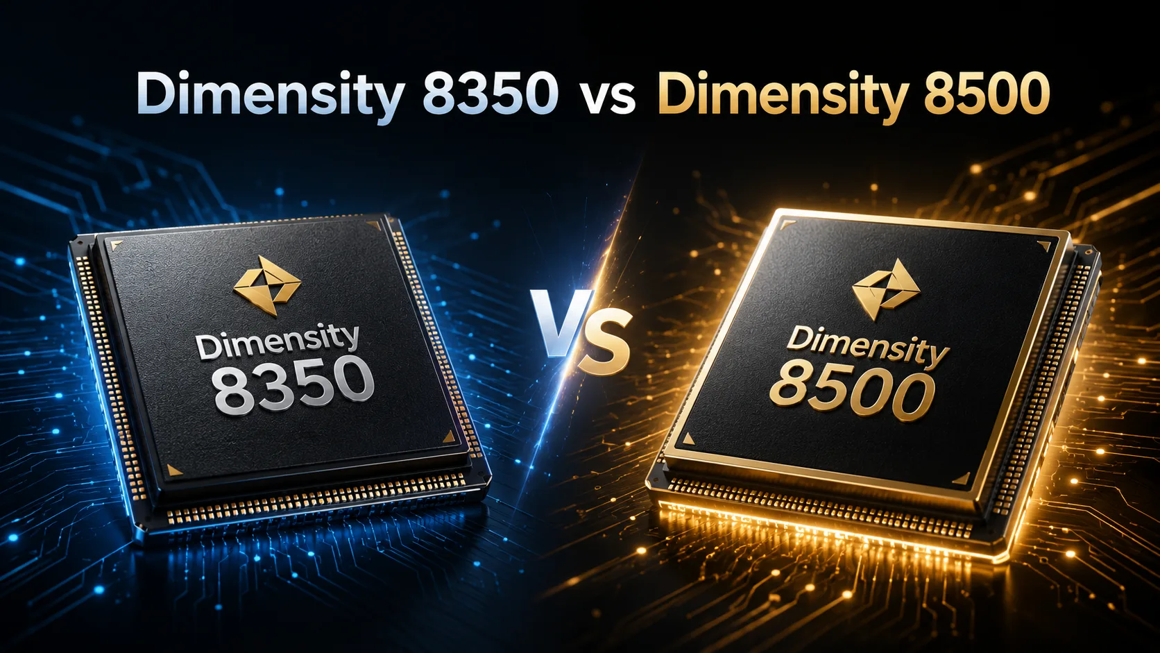 MediaTek Dimensity 8350 vs MediaTek Dimensity 8500 mobile chipset comparison