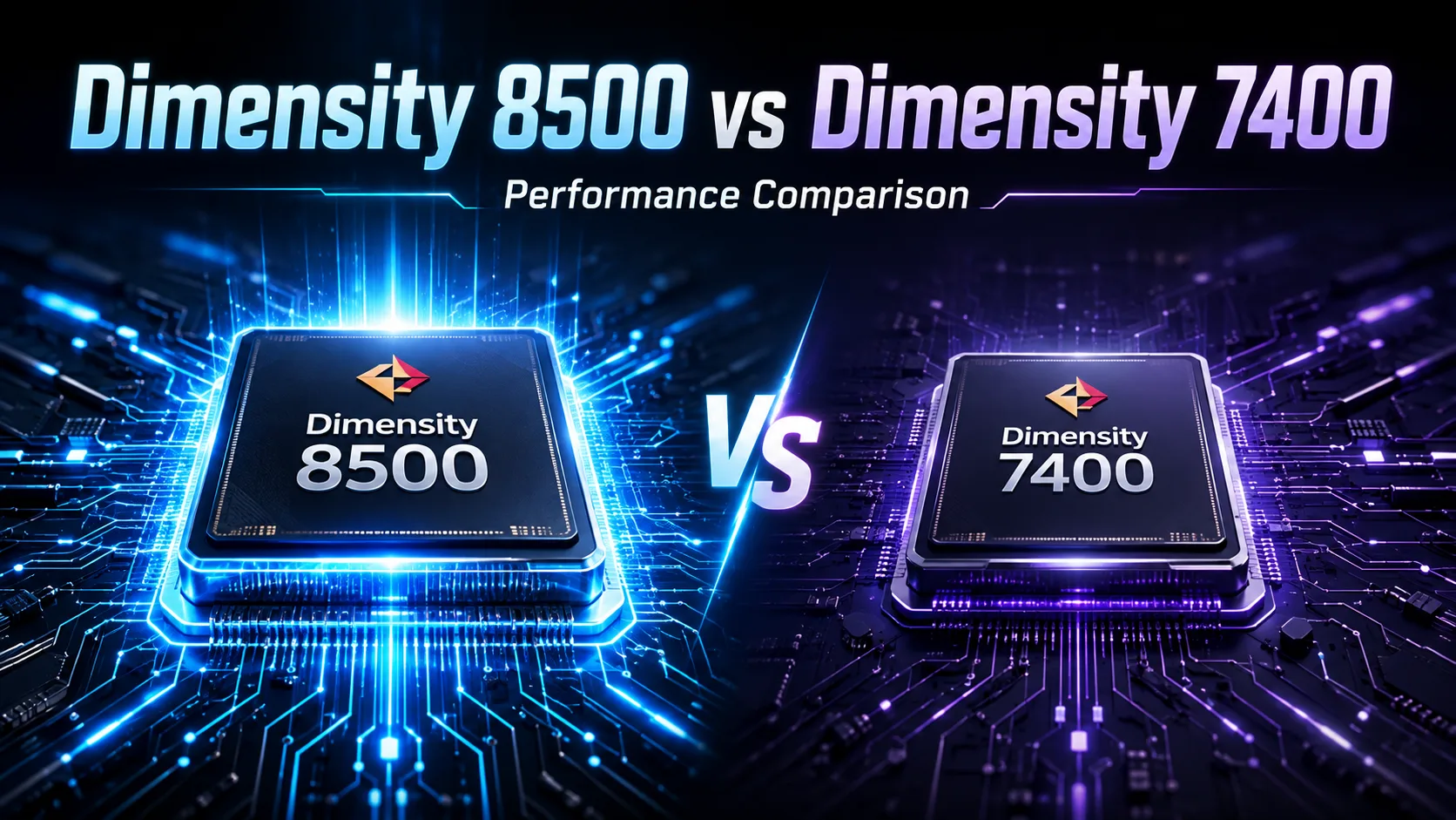 MediaTek Dimensity 8500 vs MediaTek Dimensity 7400 mobile chipset comparison