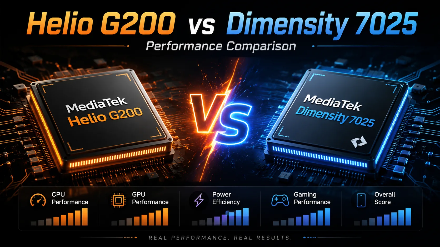 Vergleich mobiler Chipsätze MediaTek Helio G200 vs MediaTek Dimensity 7025