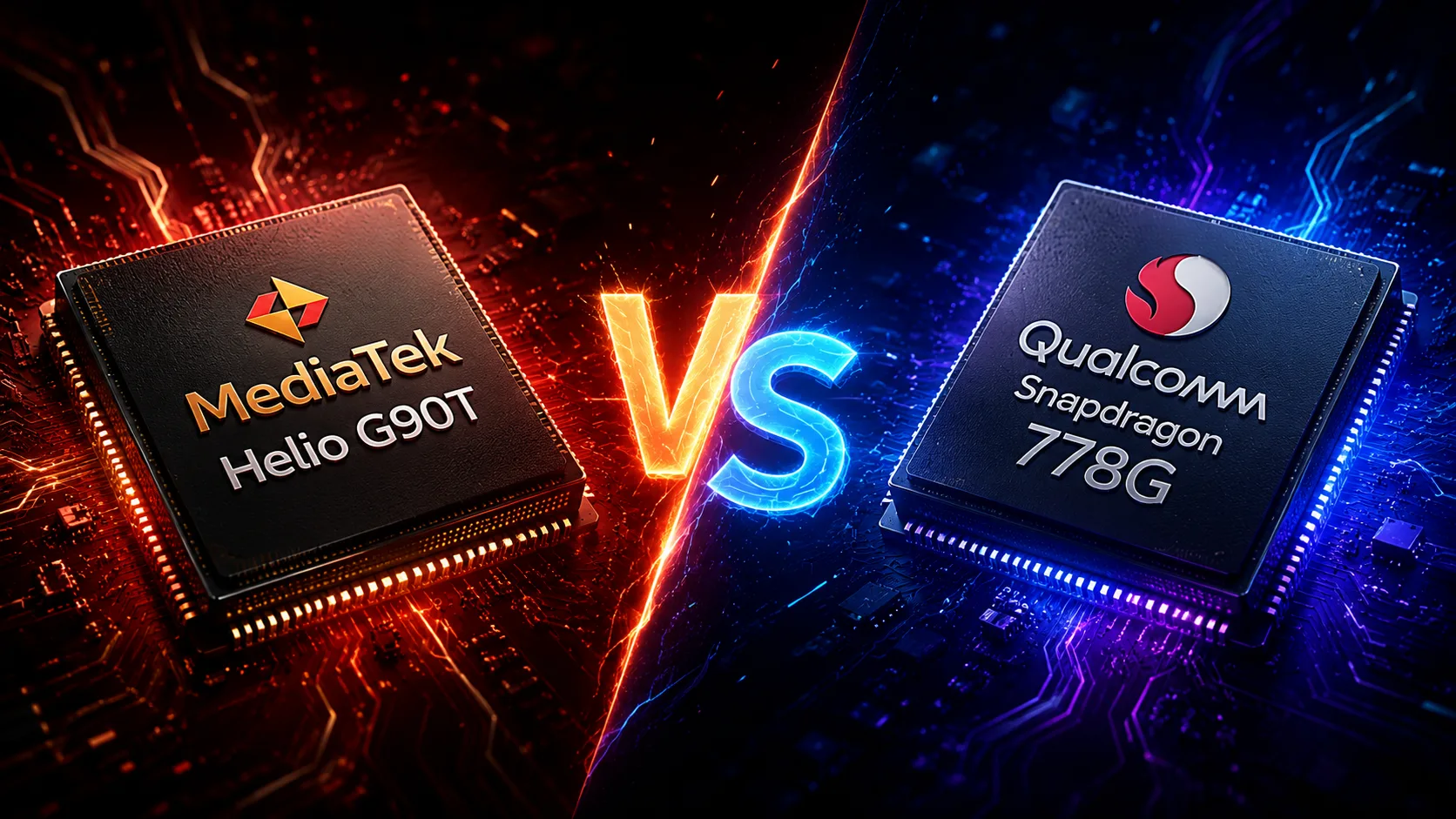 Comparación de chipsets móviles MediaTek Helio G90T vs Qualcomm Snapdragon 778G