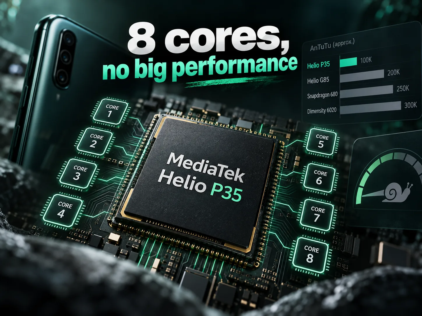 Test du chipset mobile MediaTek Helio P35