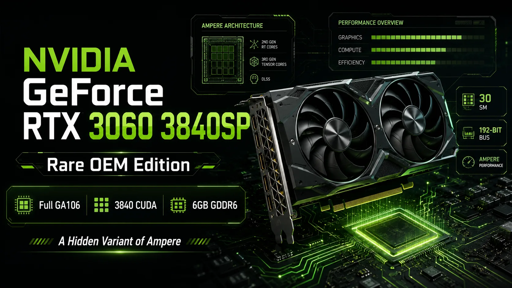 Test de la carte graphique NVIDIA GeForce RTX 3060 3840SP