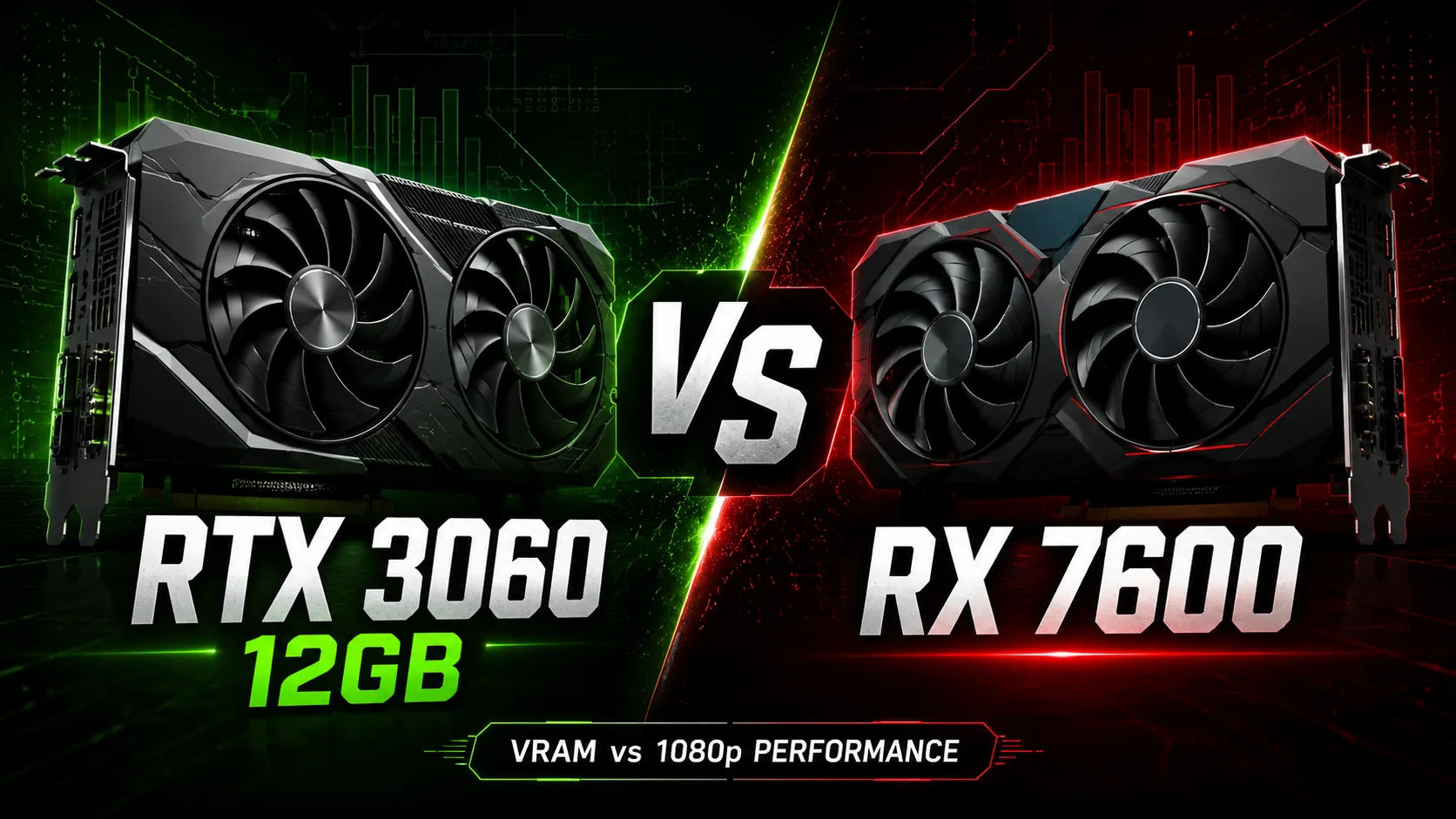 NVIDIA GeForce RTX 3060 vs AMD Radeon RX 7600 graphics card comparison