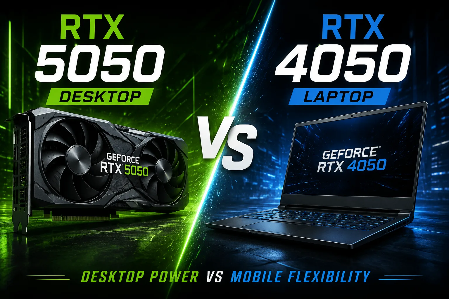 Grafikkartenvergleich NVIDIA GeForce RTX 5050 vs NVIDIA GeForce RTX 4050