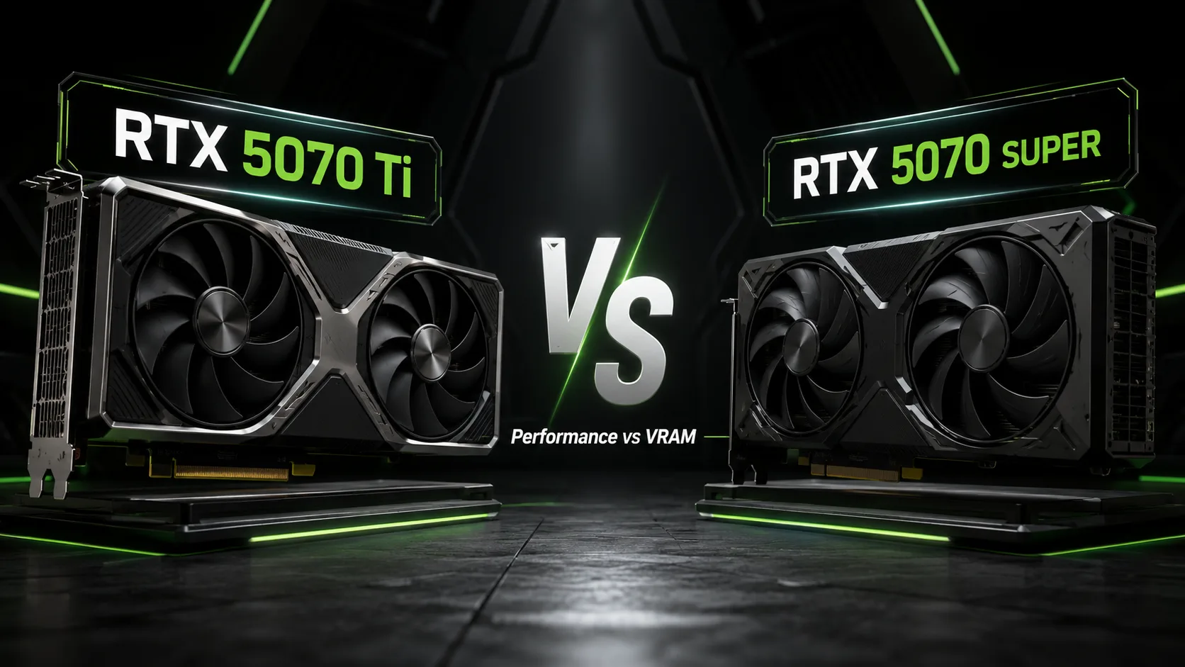 Comparação de placas de vídeo NVIDIA GeForce RTX 5070 Ti vs NVIDIA GeForce RTX 5070 SUPER