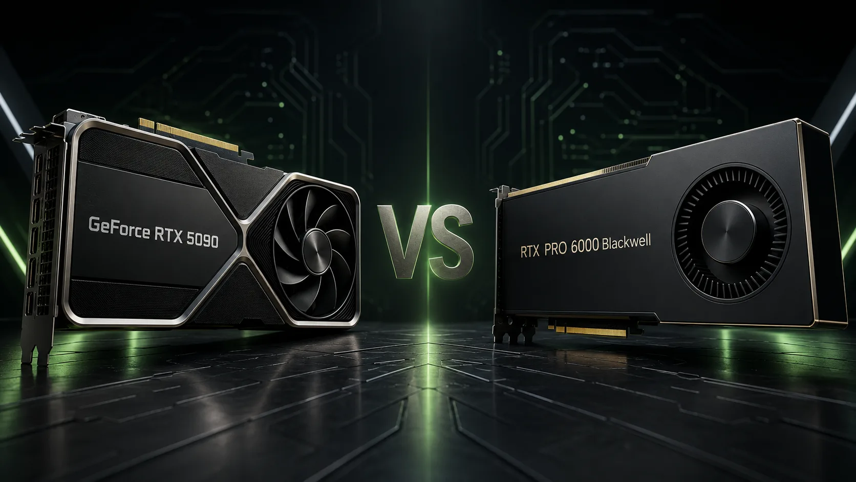 Comparação de placas de vídeo NVIDIA GeForce RTX 5090 vs NVIDIA RTX PRO 6000 Blackwell