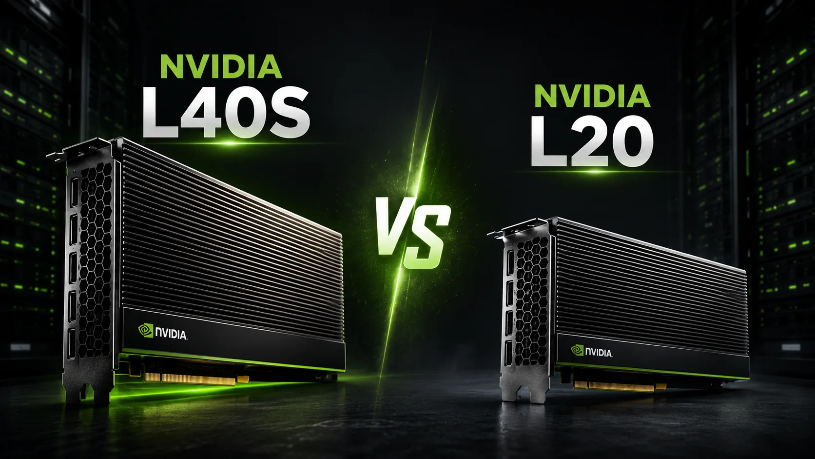 Comparação de placas de vídeo NVIDIA L40S vs NVIDIA L20