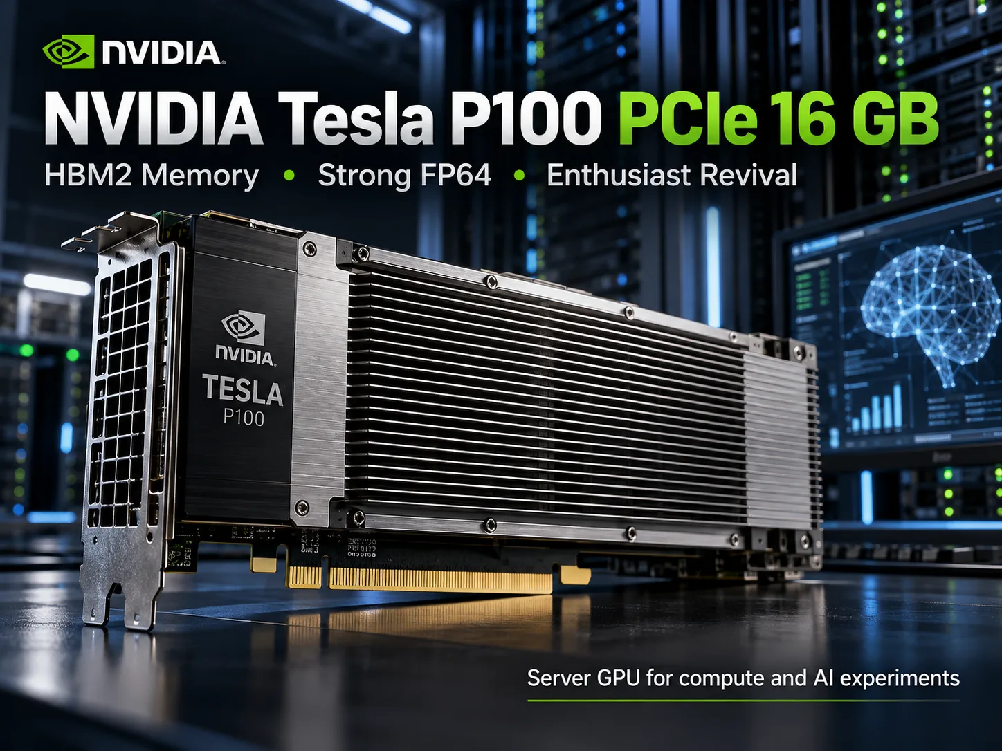 Recensione della scheda video NVIDIA Tesla P100 PCIe 16 GB