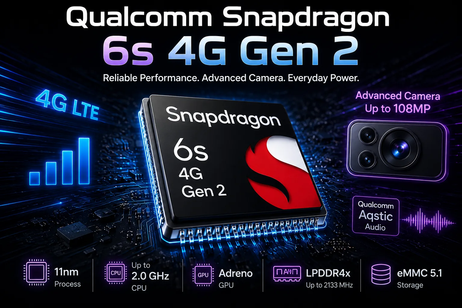 Recensione del chipset mobile Qualcomm Snapdragon 6s 4G Gen 2