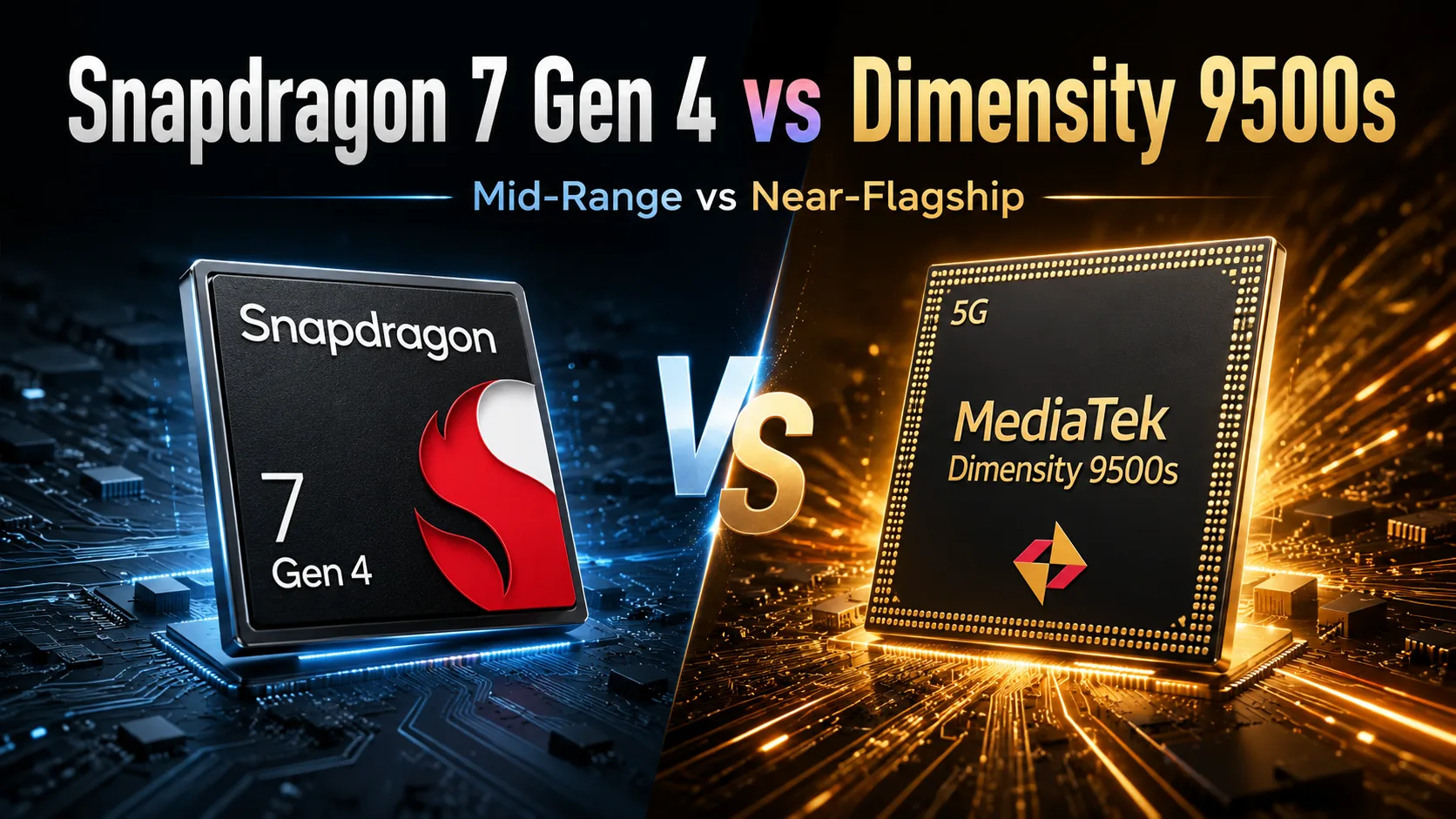 Confronto tra chipset mobili Qualcomm Snapdragon 7 Gen 4 vs MediaTek Dimensity 9500s