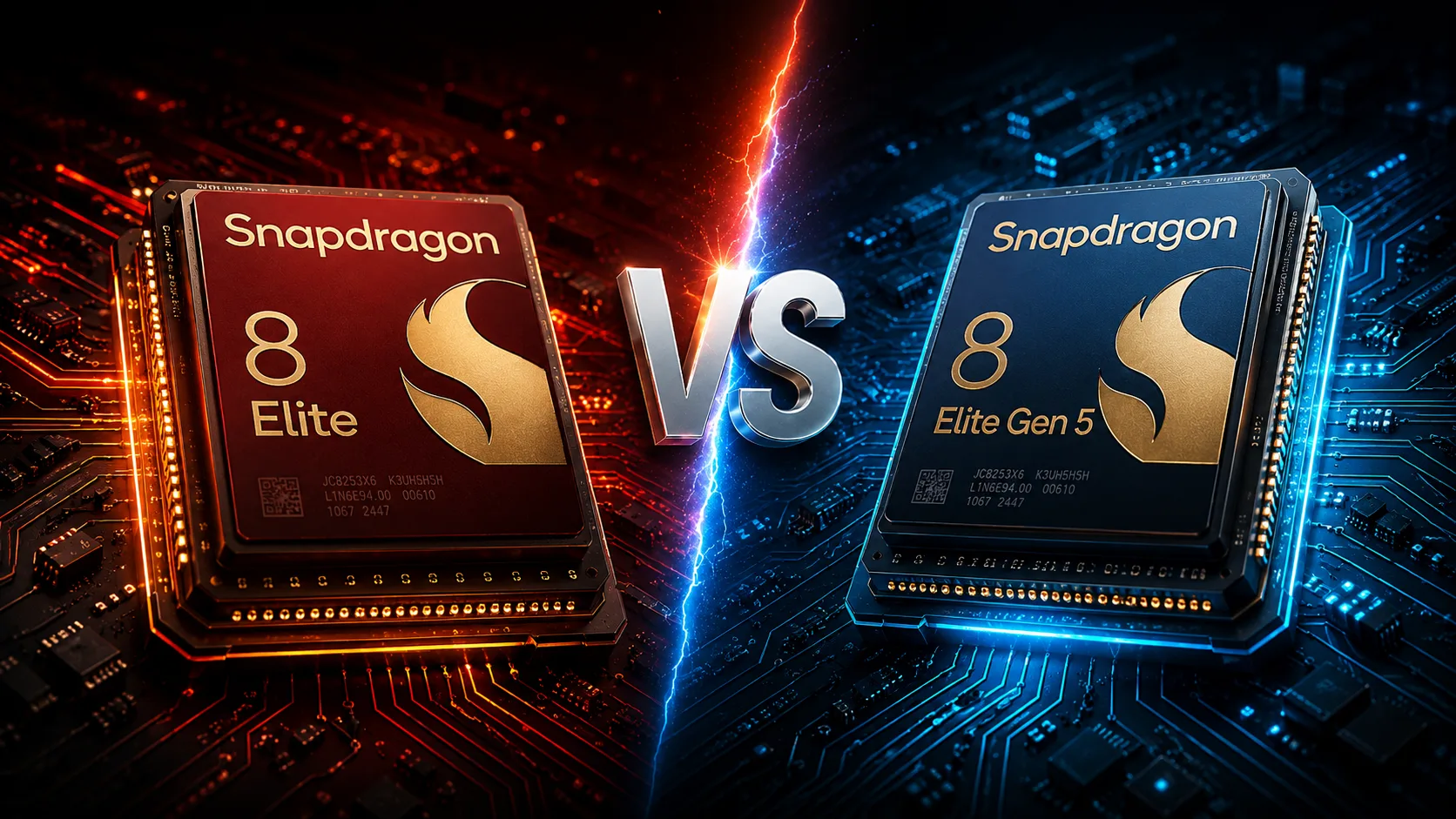 Сравнение мобильных чипсетов Qualcomm Snapdragon 8 Elite vs Qualcomm Snapdragon 8 Elite Gen 5