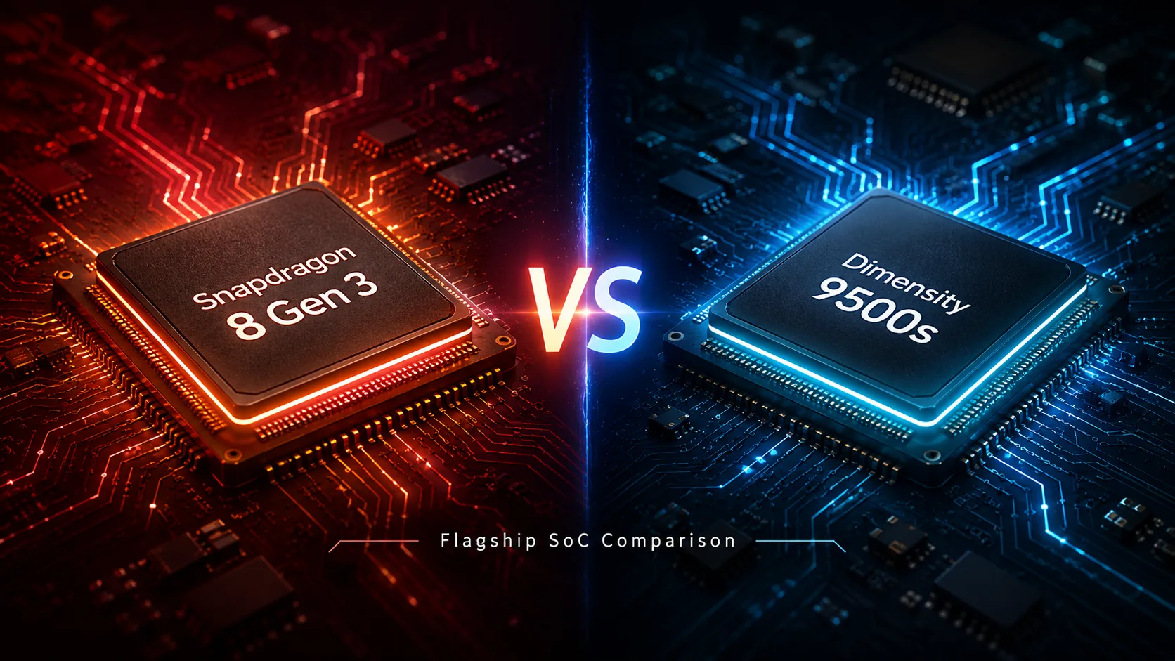 Confronto tra chipset mobili Qualcomm Snapdragon 8 Gen 3 vs MediaTek Dimensity 9500s