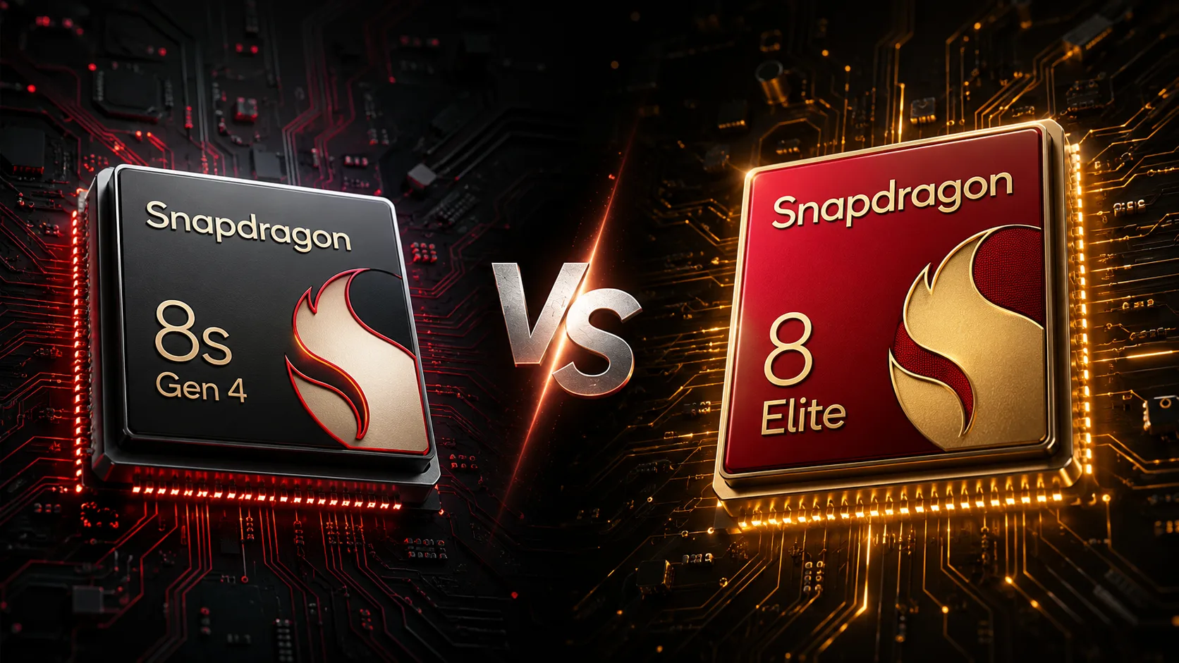 Сравнение мобильных чипсетов Qualcomm Snapdragon 8s Gen 4 vs Qualcomm Snapdragon 8 Elite