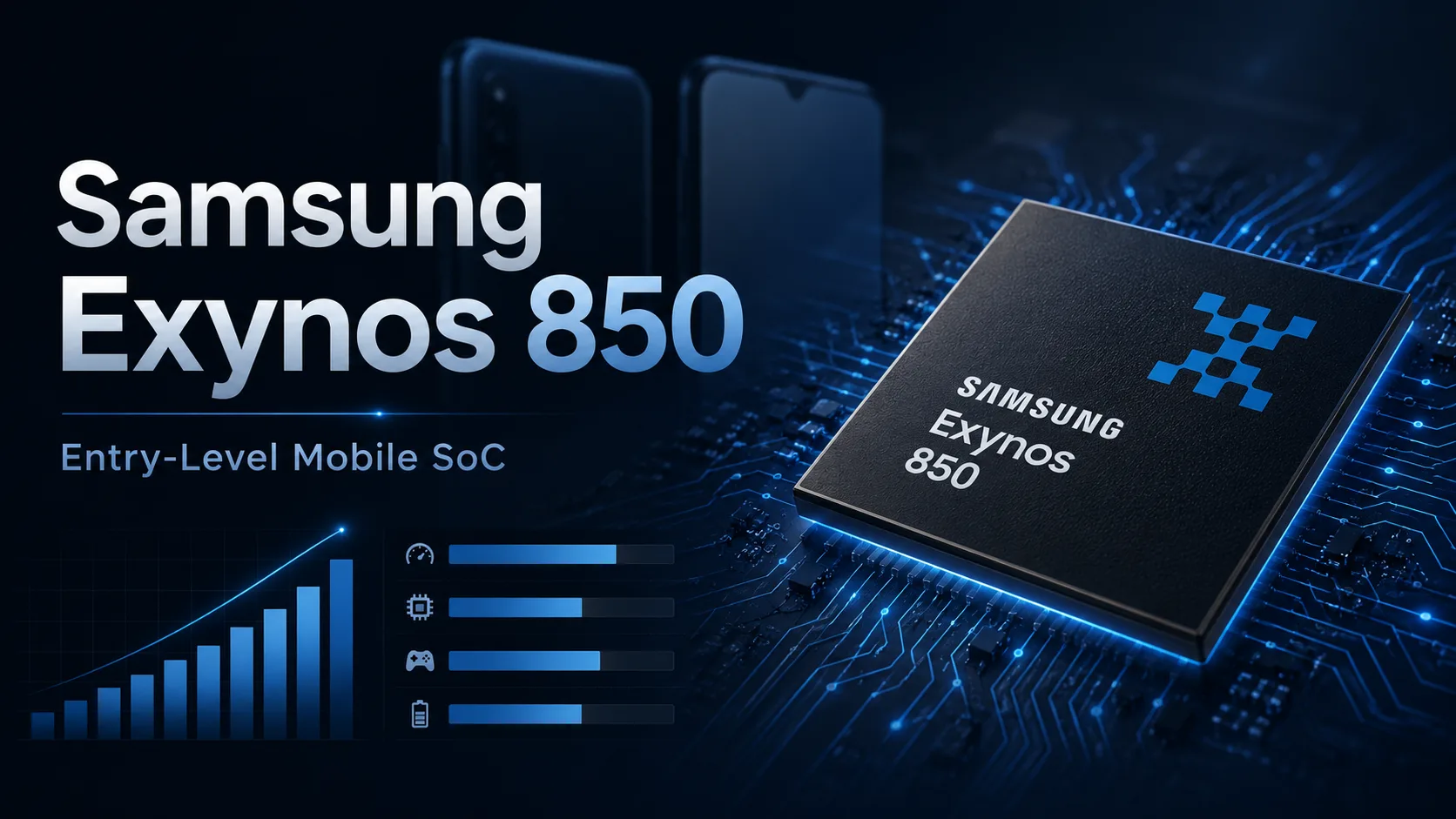 Análise do chipset móvel Samsung Exynos 850