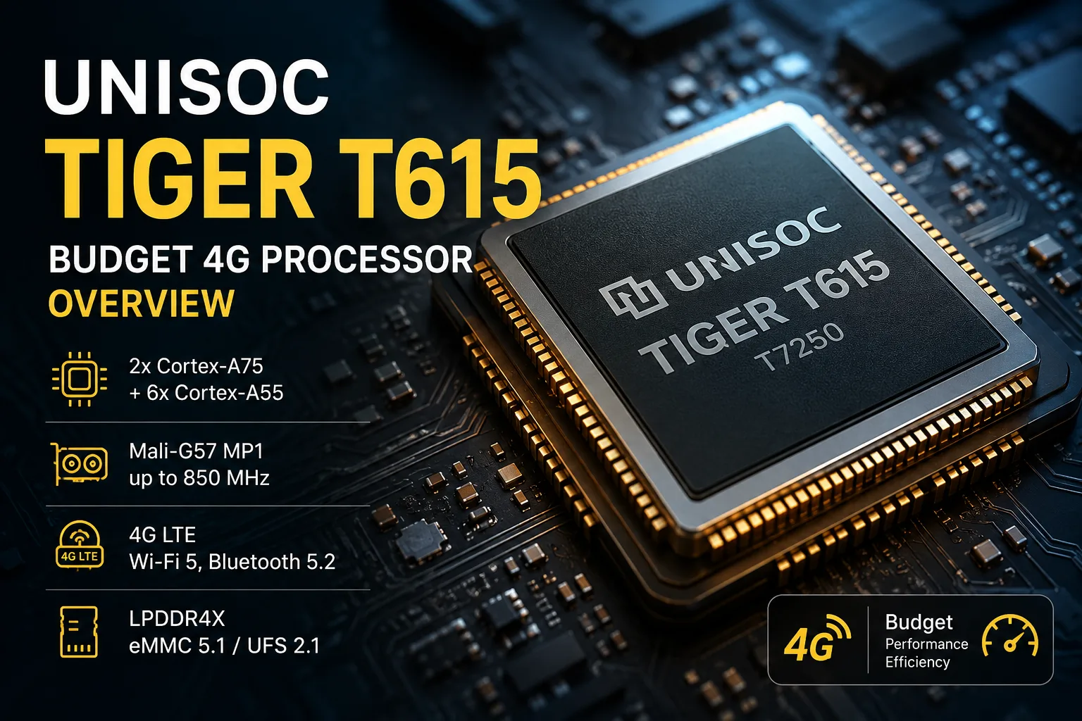 Обзор мобильного чипсета Unisoc Tiger T615