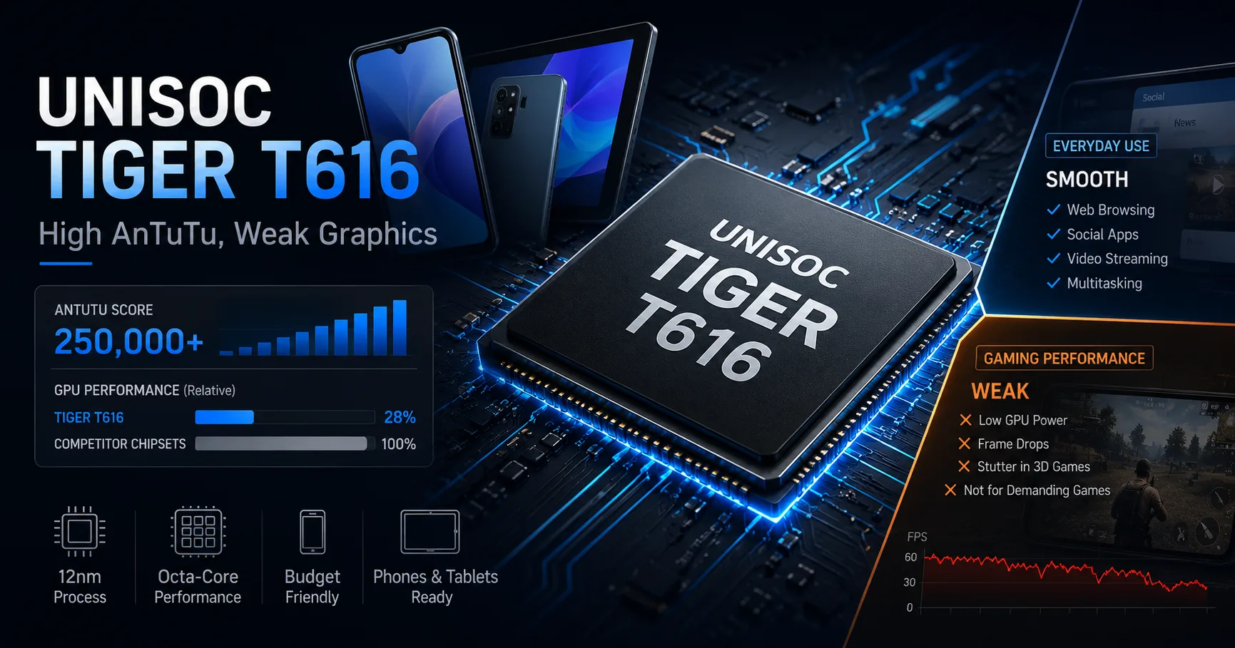 Análisis del chipset móvil Unisoc Tiger T616